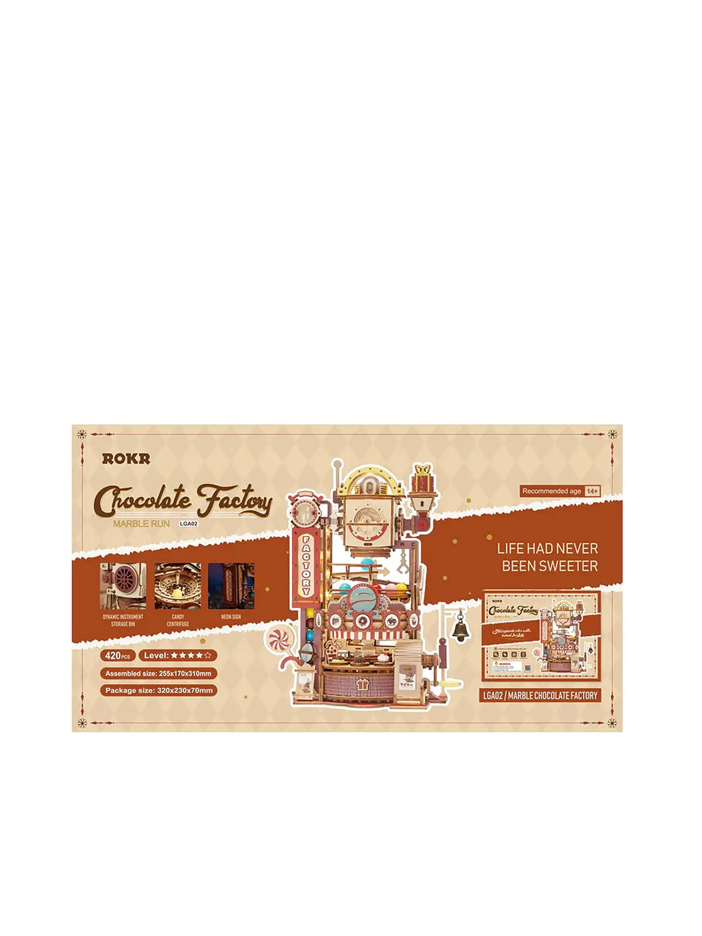 ROBOTIME | 3D Puzzle Marble Chocolate Factory DIY | keine Farbe