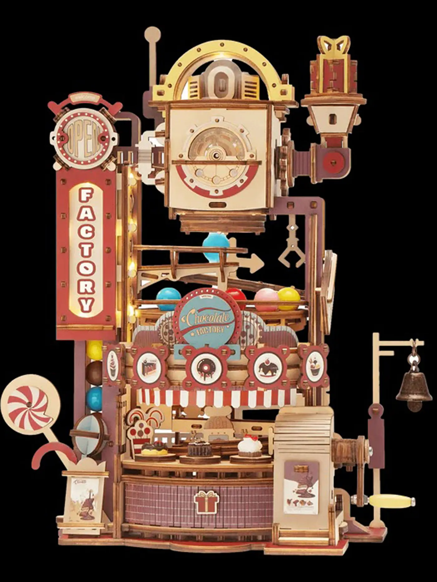 ROBOTIME | 3D Puzzle Marble Chocolate Factory DIY | keine Farbe
