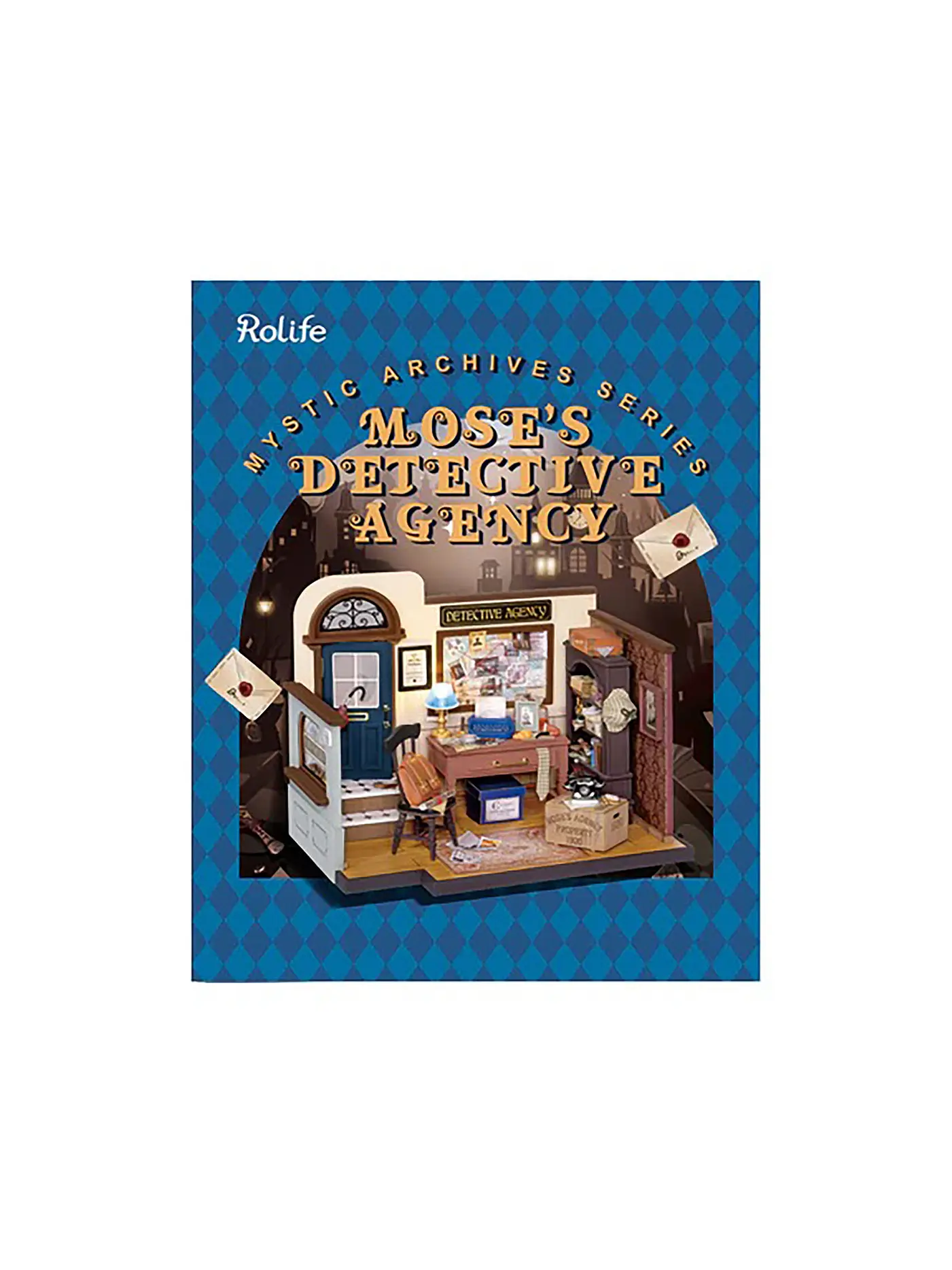 ROBOTIME | 3D Puzzle Moses Detective Agency DIY House | keine Farbe