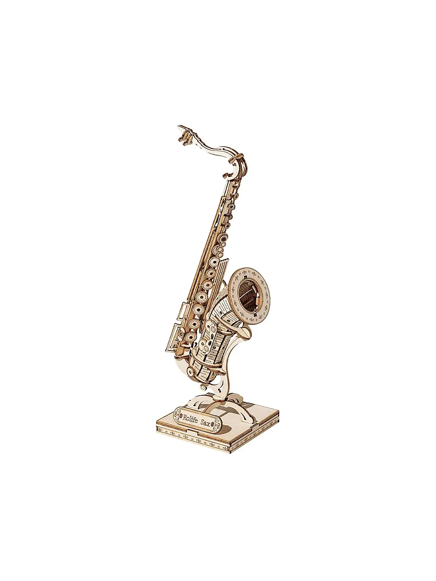 ROBOTIME | 3D Puzzle Saxophone DIY | keine Farbe