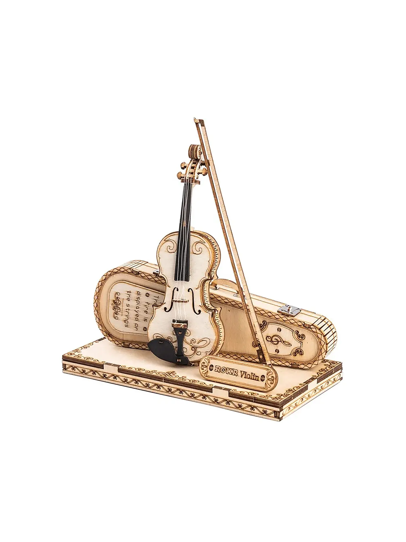 ROBOTIME | 3D Puzzle Violin Capriccio DIY | keine Farbe