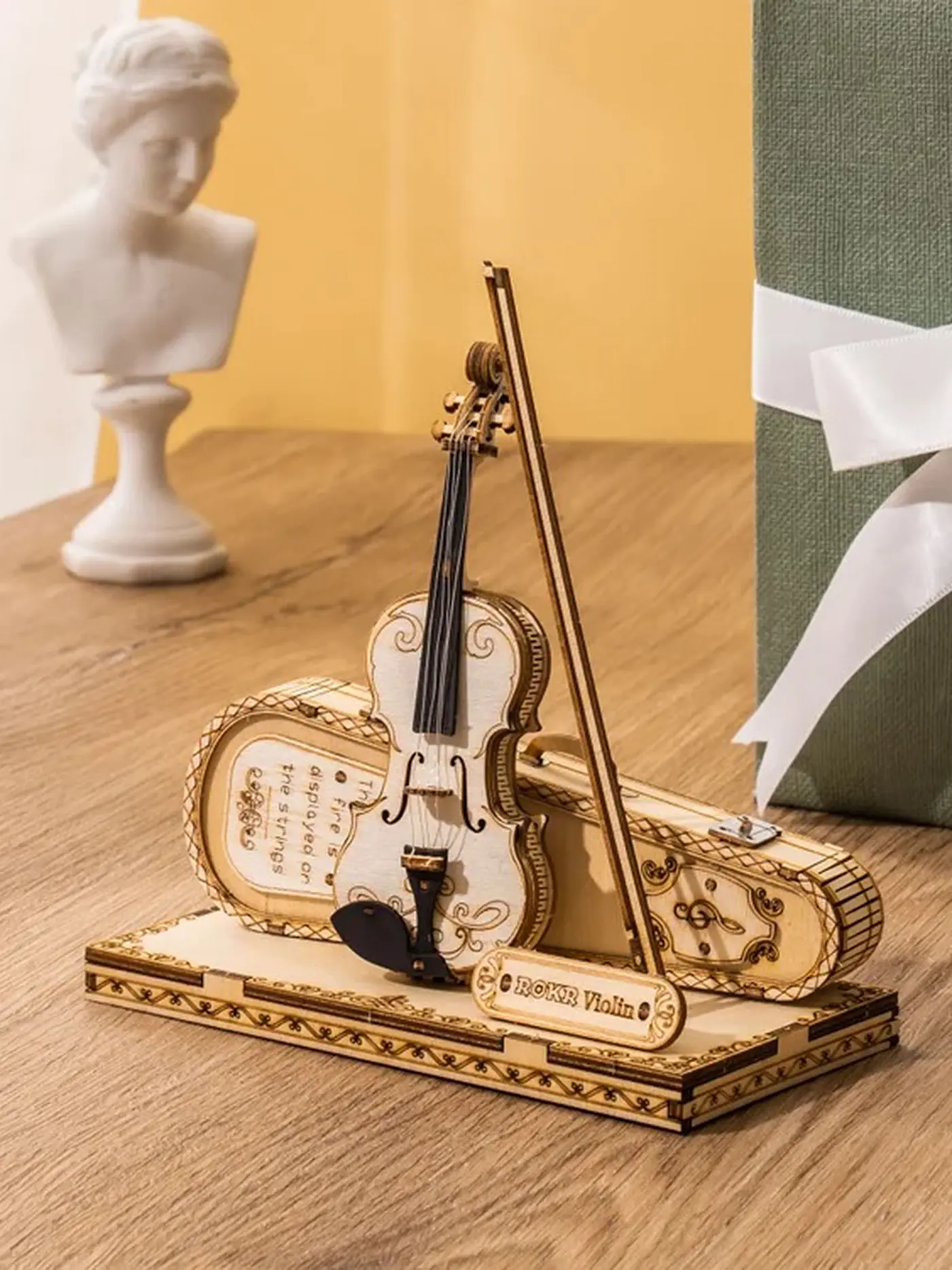 ROBOTIME | 3D Puzzle Violin Capriccio DIY | keine Farbe