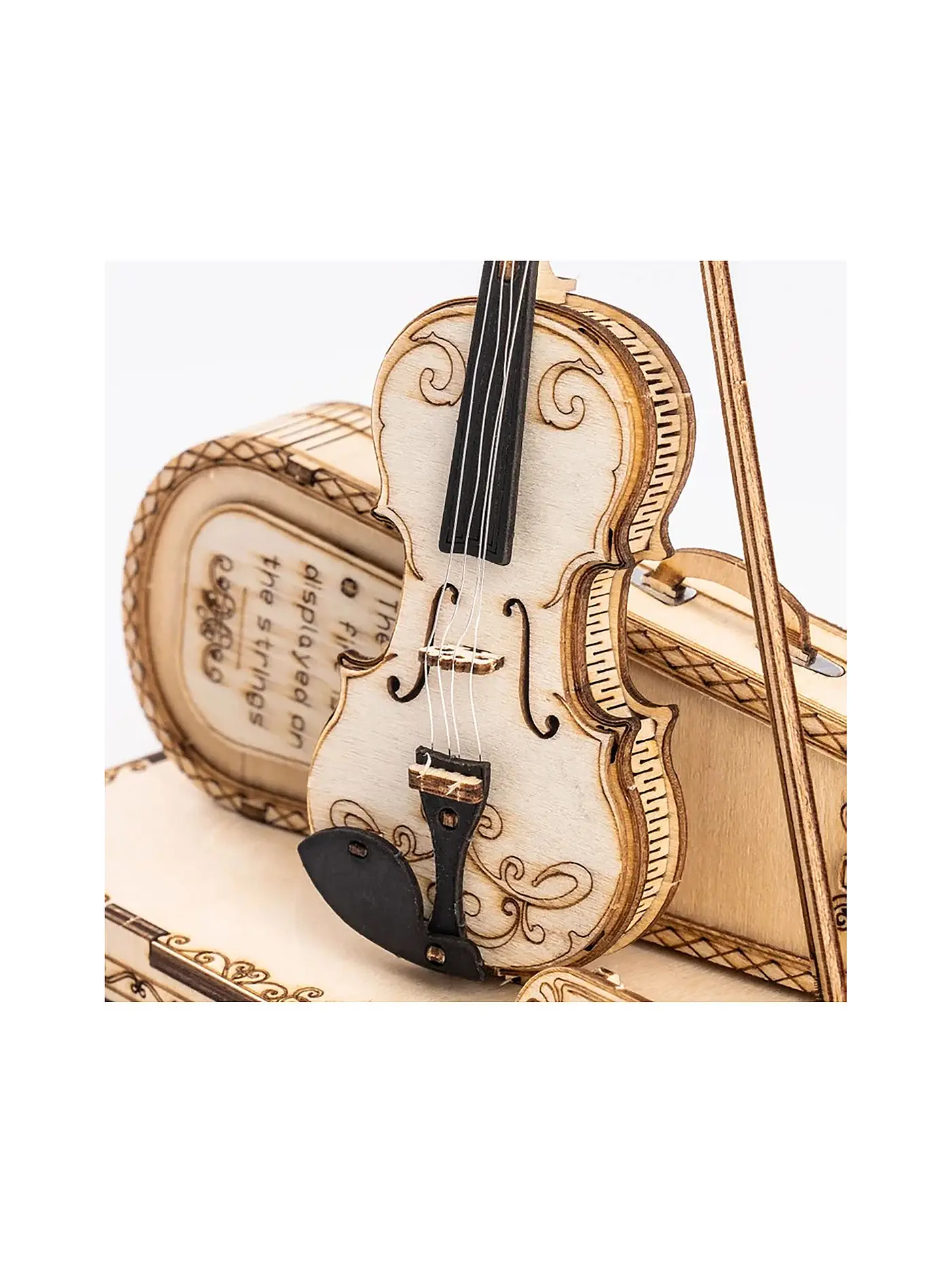 ROBOTIME | 3D Puzzle Violin Capriccio DIY | keine Farbe