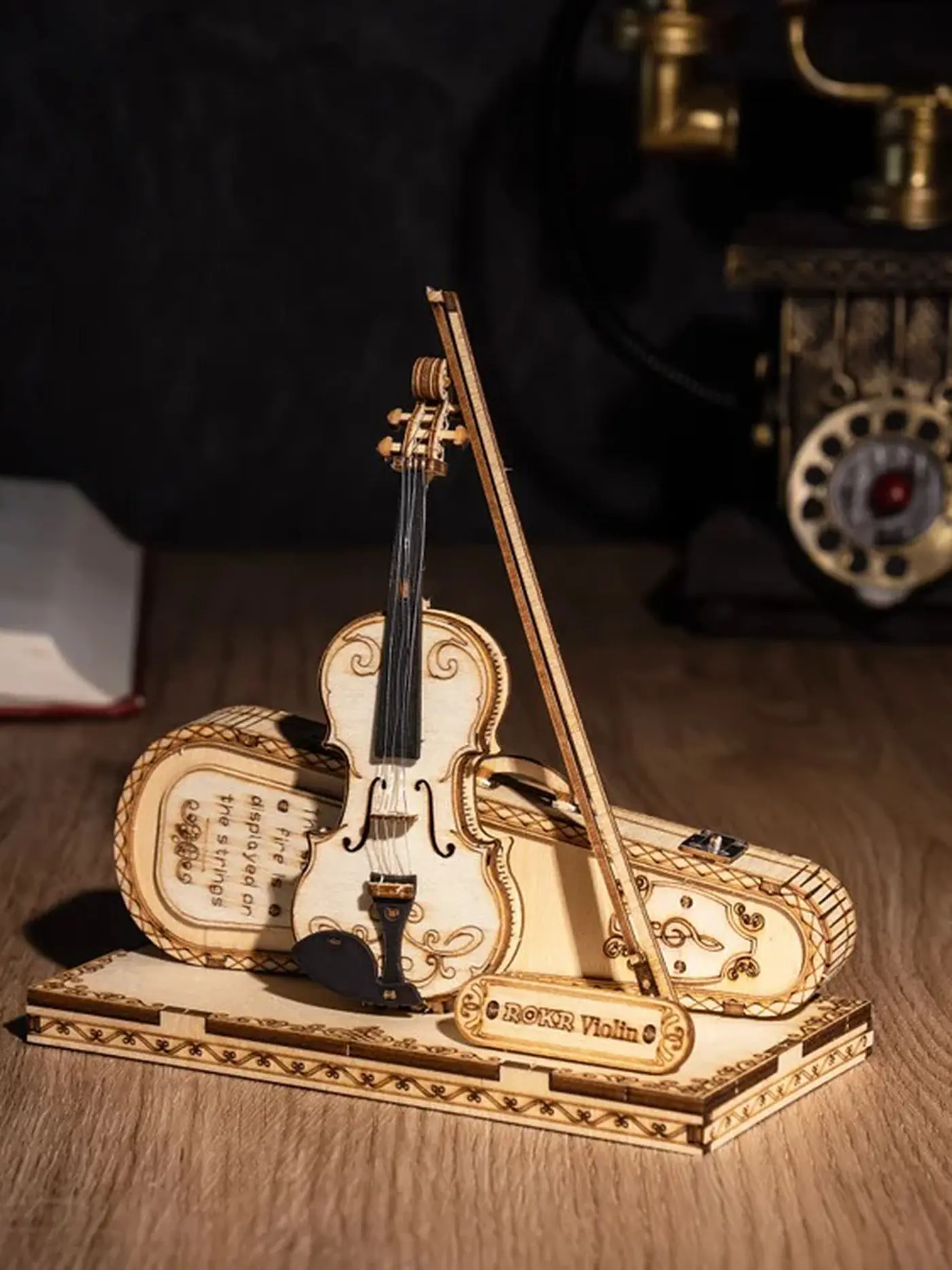 ROBOTIME | 3D Puzzle Violin Capriccio DIY | keine Farbe