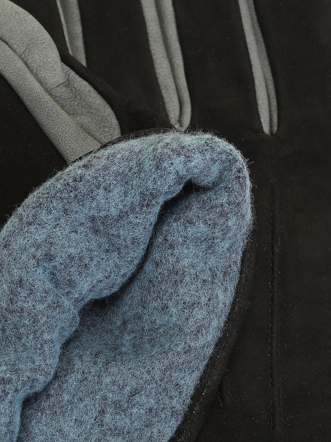 ROECKL | Lederhandschuhe NUBUK/PET | schwarz
