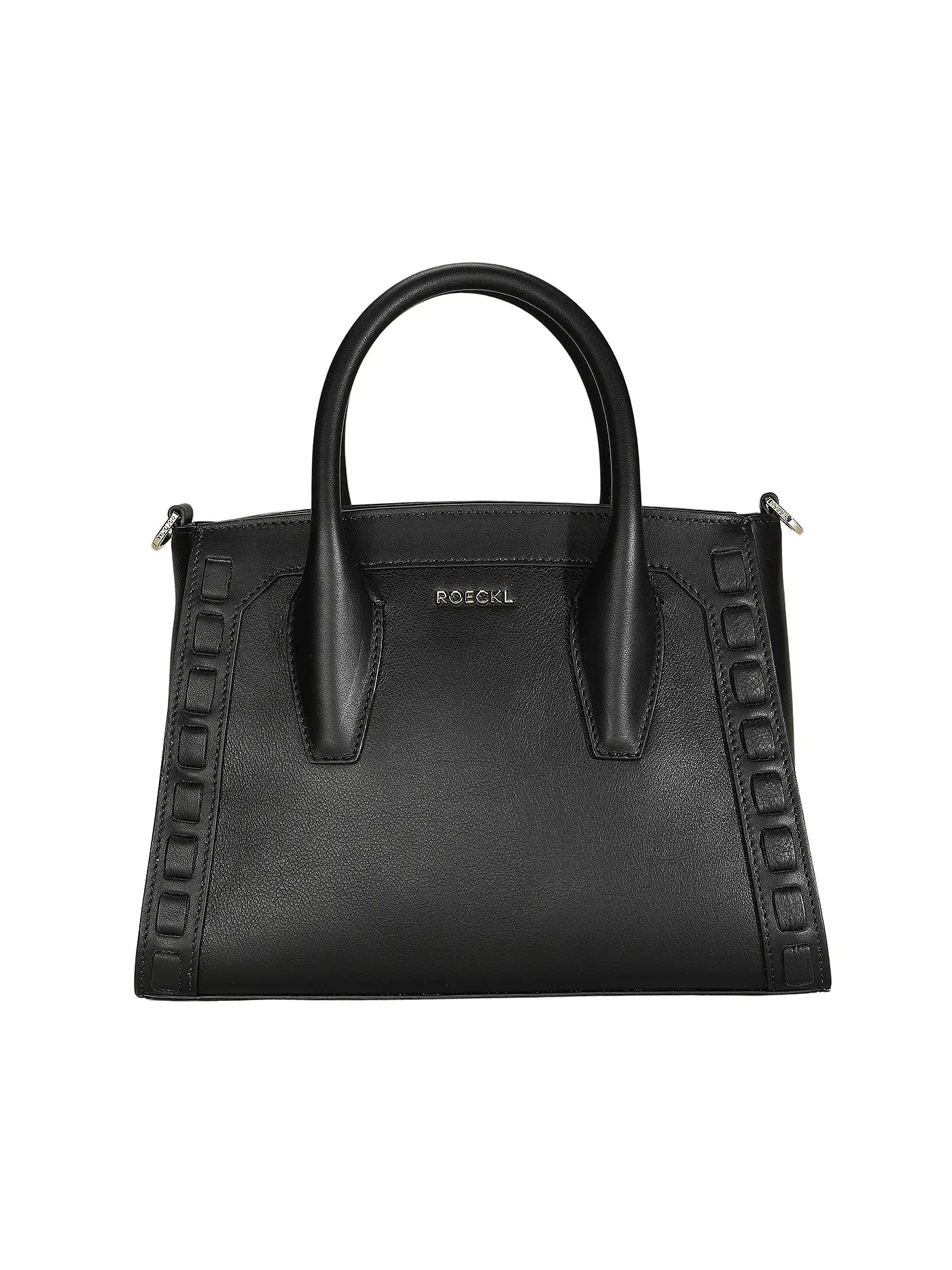 ROECKL | Ledertasche - Henkeltasche MATHILDE Small  | schwarz