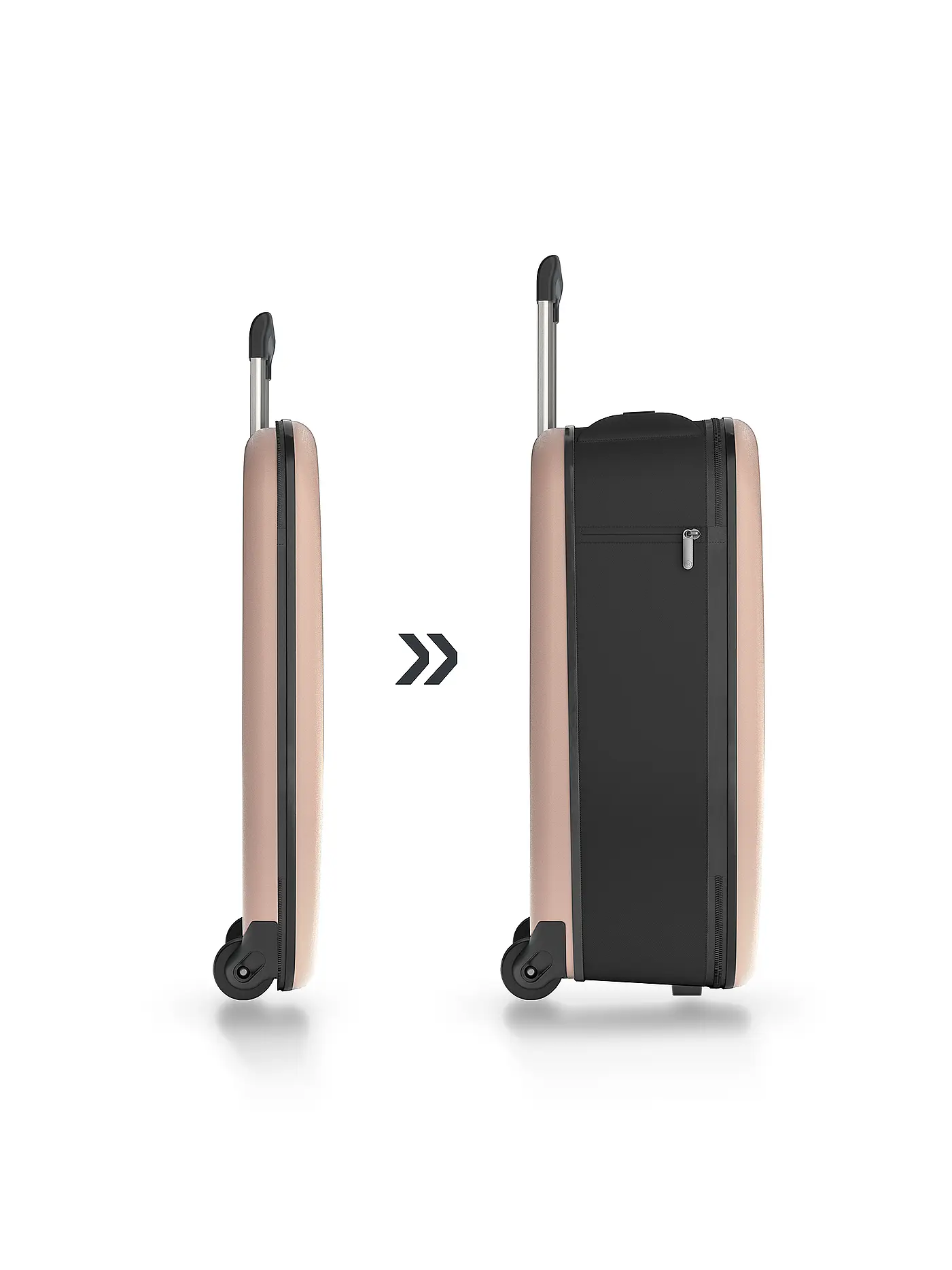 ROLLINK | Trolley Flex26 Vega faltbar 64cm | rosa