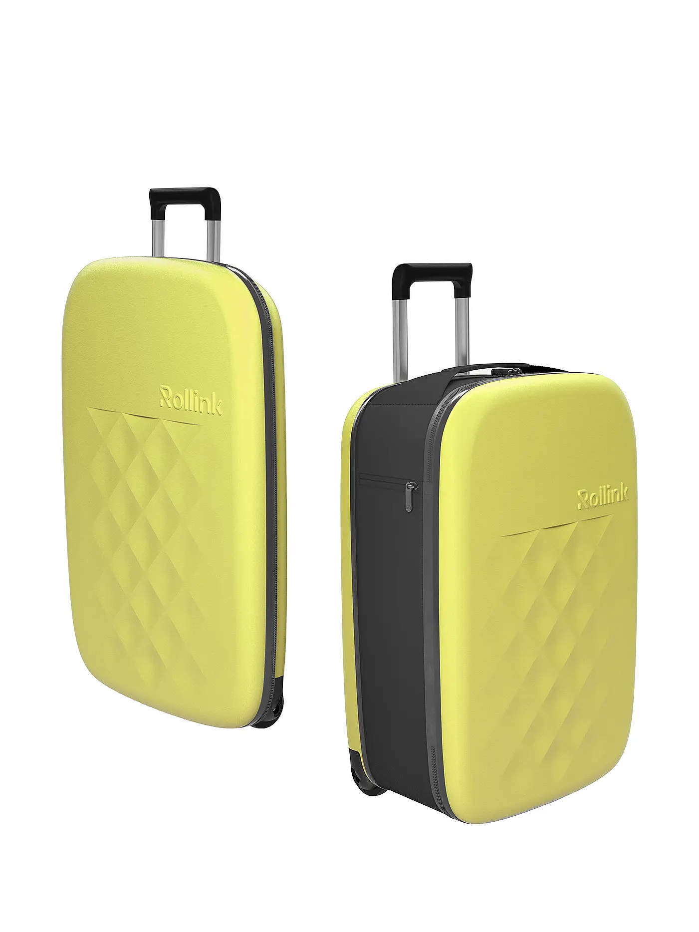 ROLLINK | Trolley Flex26 Vega faltbar 64cm | gelb
