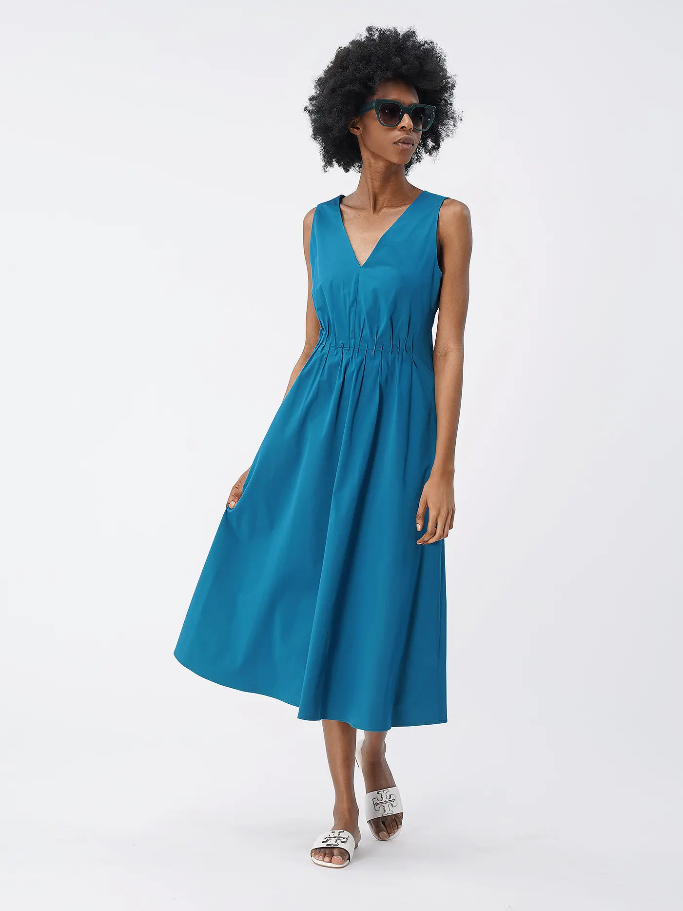 S.OLIVER BLACK LABEL | Midikleid | petrol