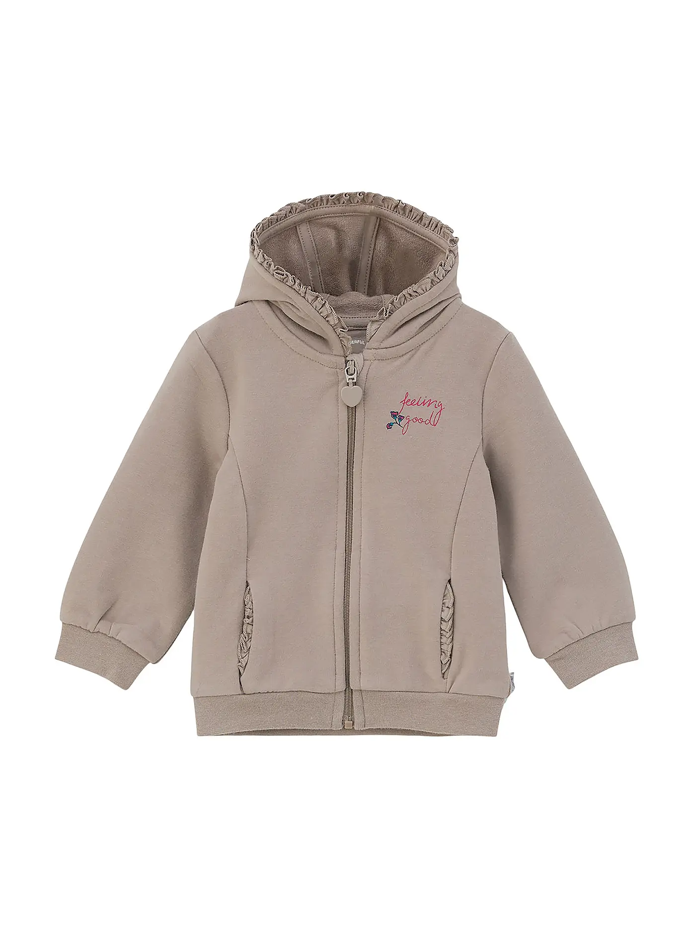 S.OLIVER | Baby Kapuzensweatjacke | beige