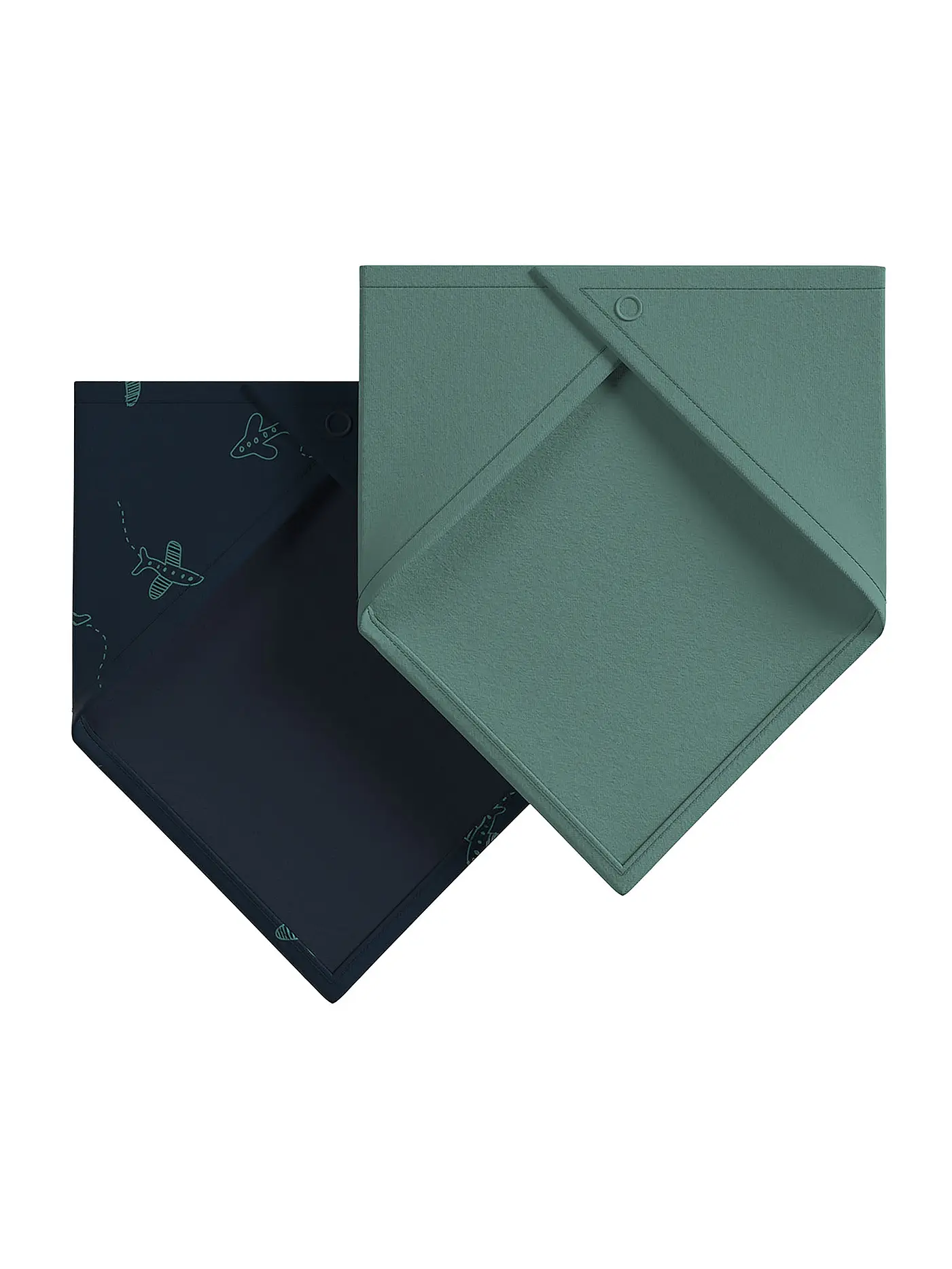 S.OLIVER | Baby Lätzchen 2er Pkg blue green | dunkelblau