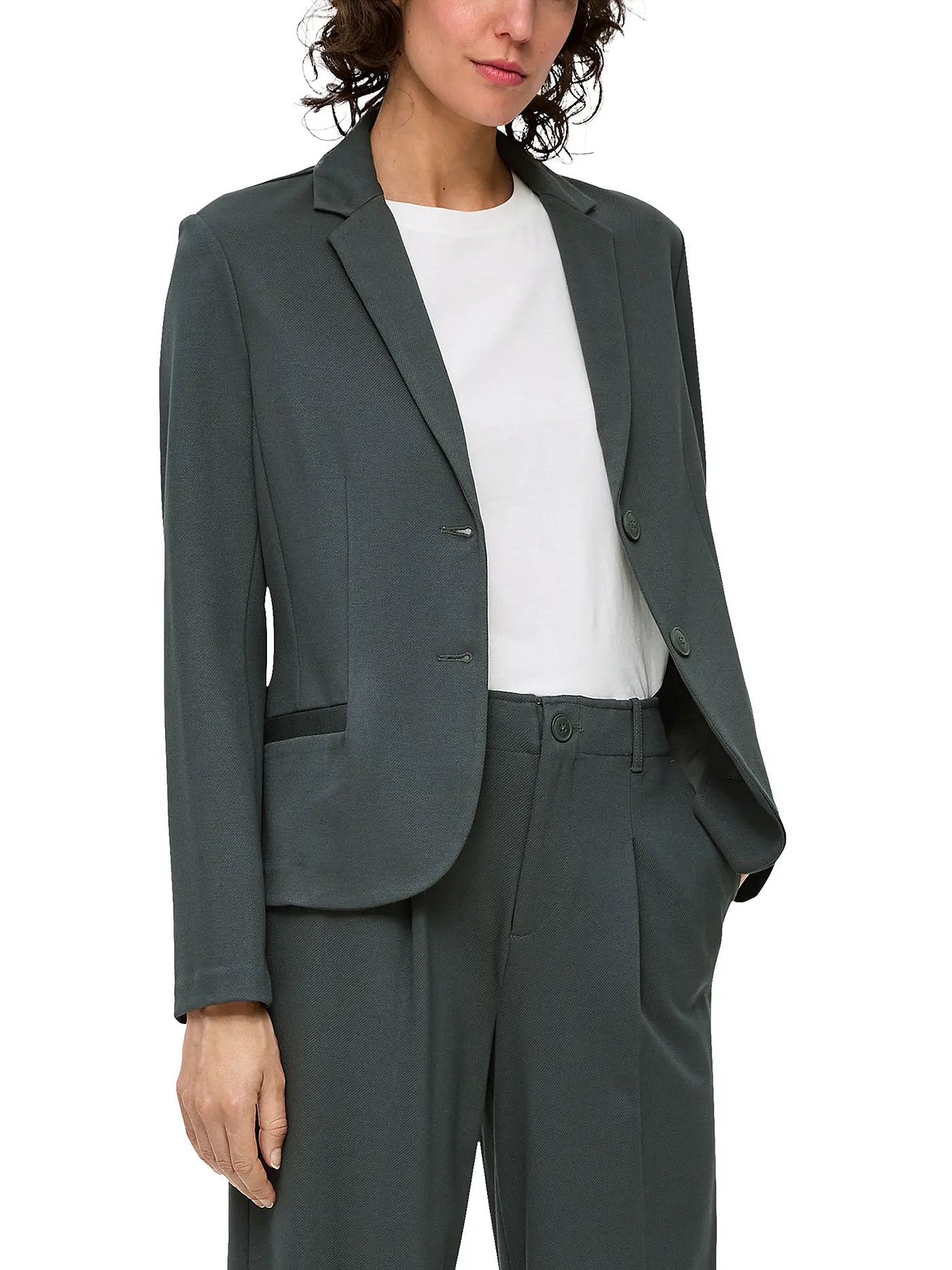S.OLIVER | Blazer | dunkelgrün