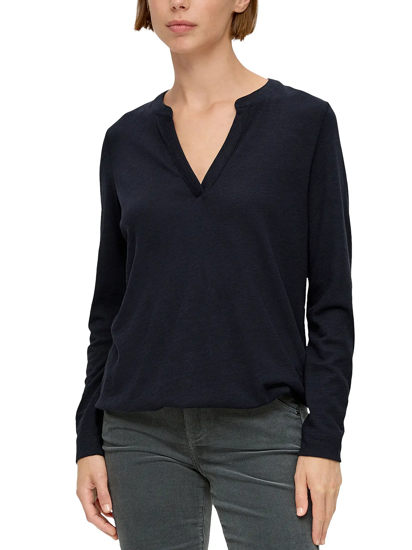 S.OLIVER | Blusenshirt | dunkelblau