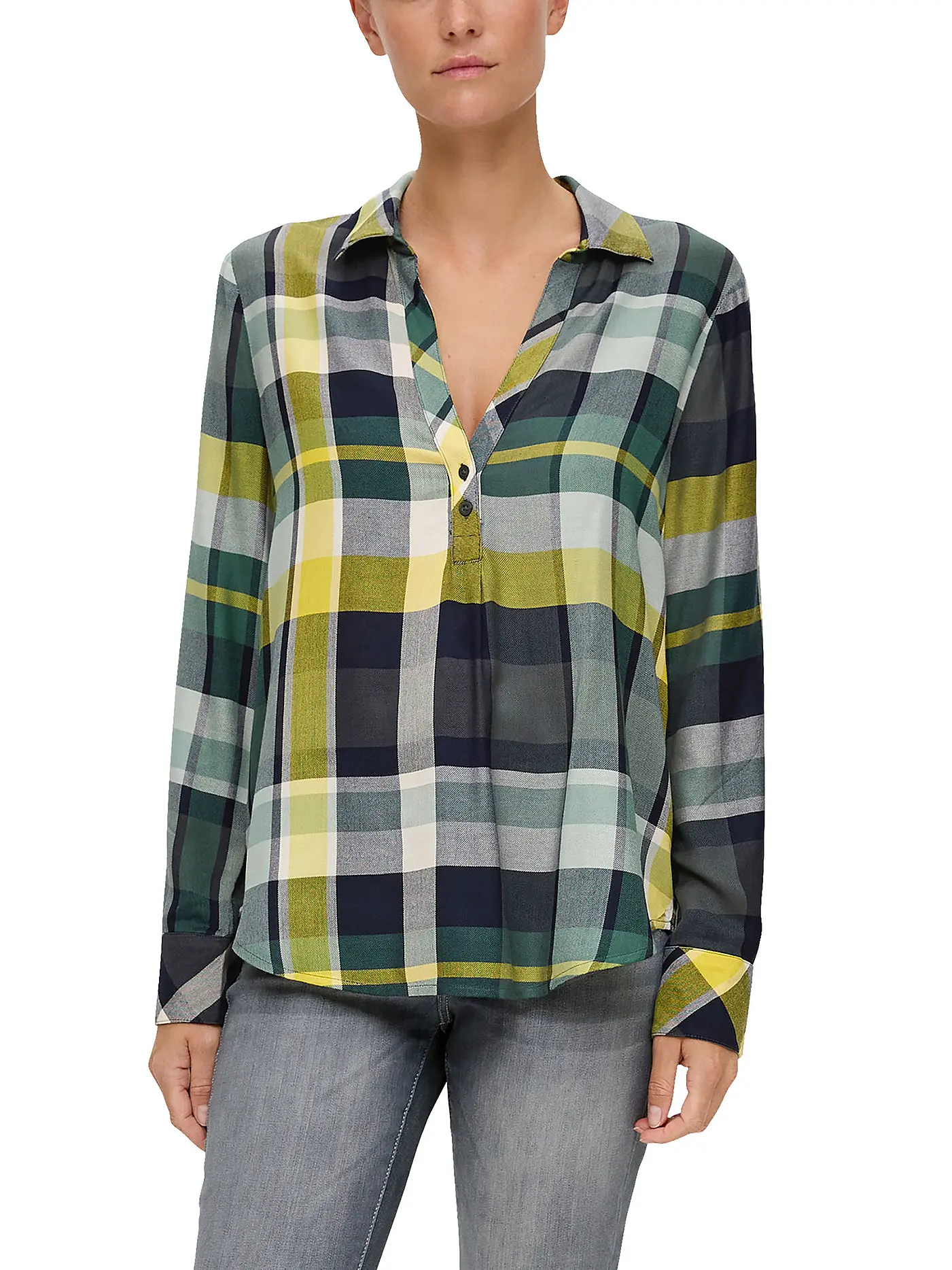 S.OLIVER | Blusenshirt | grün