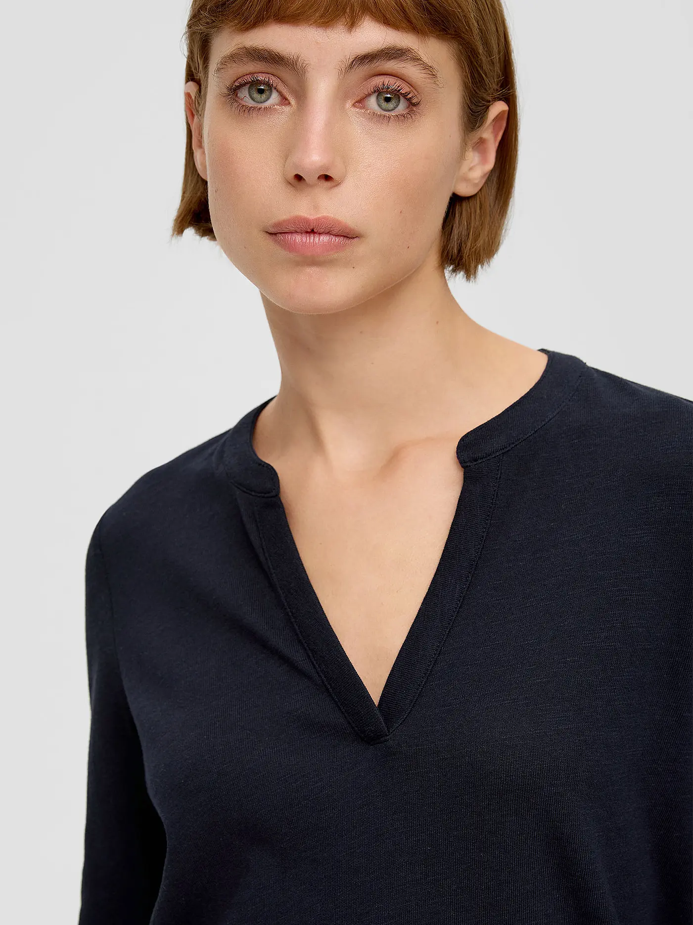 S.OLIVER | Blusenshirt | dunkelblau