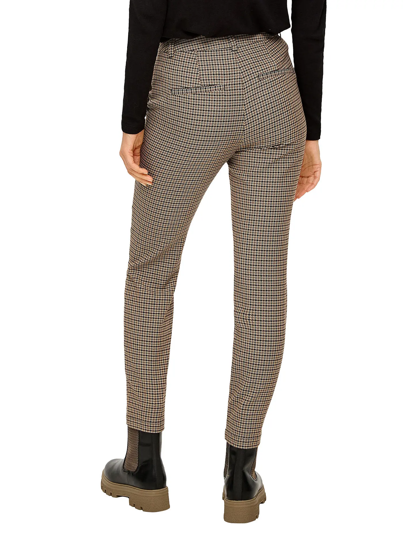 S.OLIVER | Businesshose Regular Fit | schwarz
