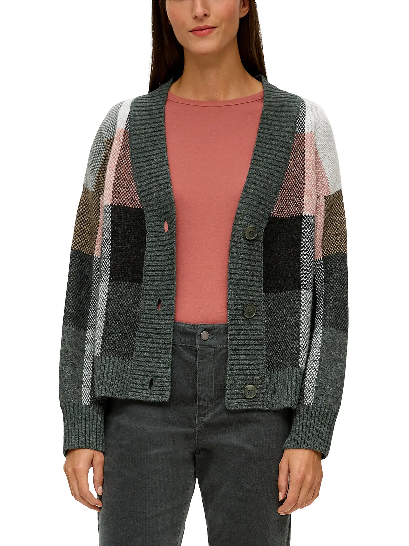 S.OLIVER | Cardigan | schwarz