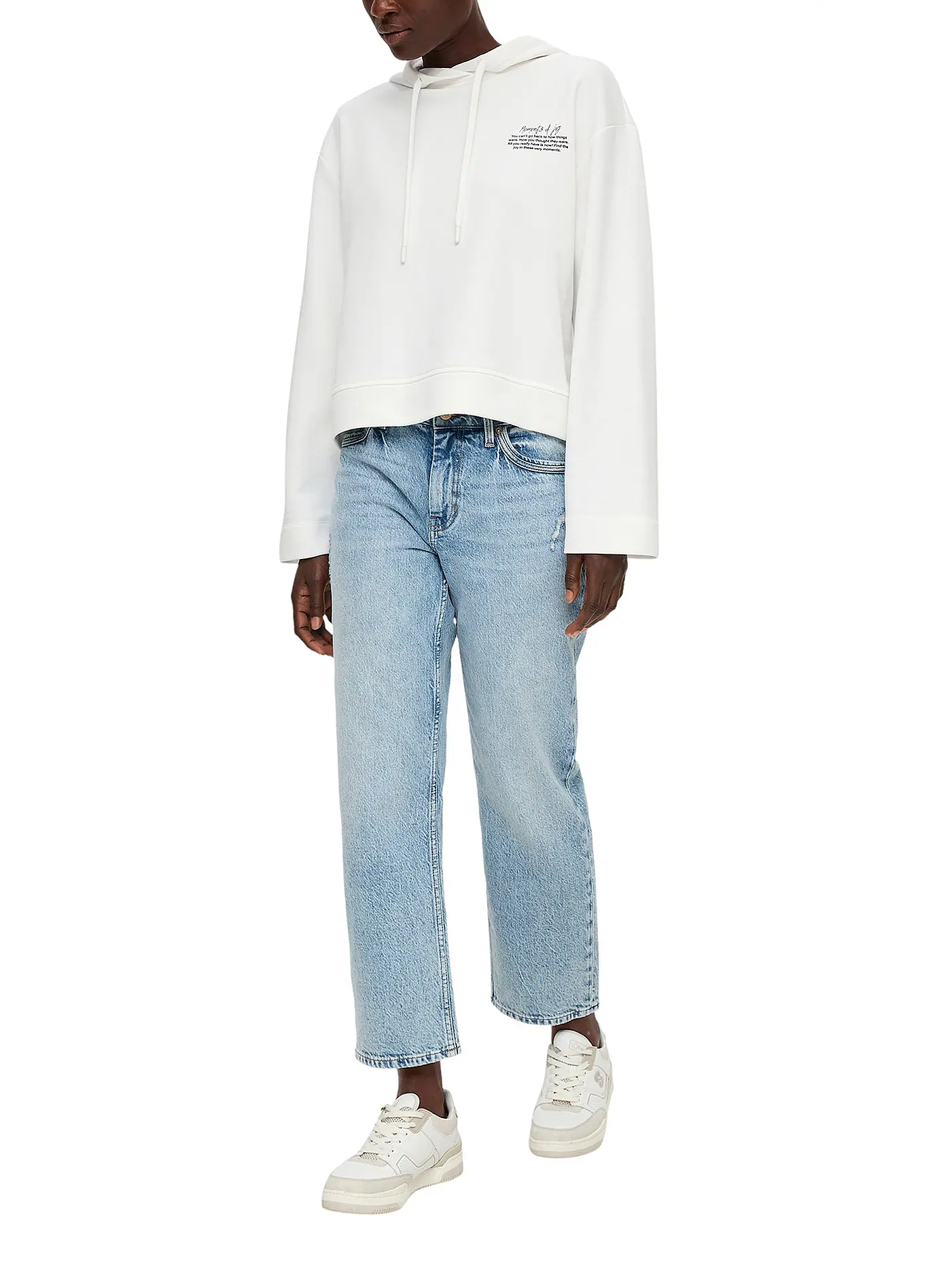 S.OLIVER | Kapuzensweater - Hoodie | weiss