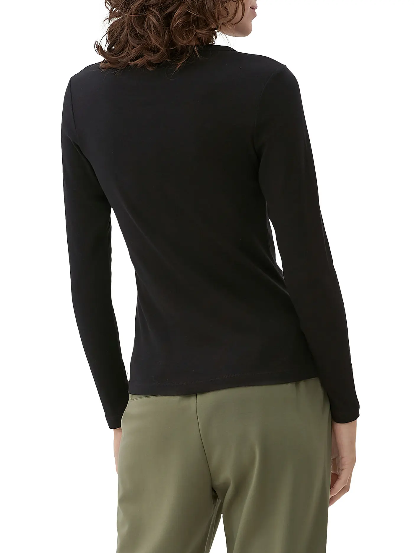 S.OLIVER | Langarmshirt | schwarz