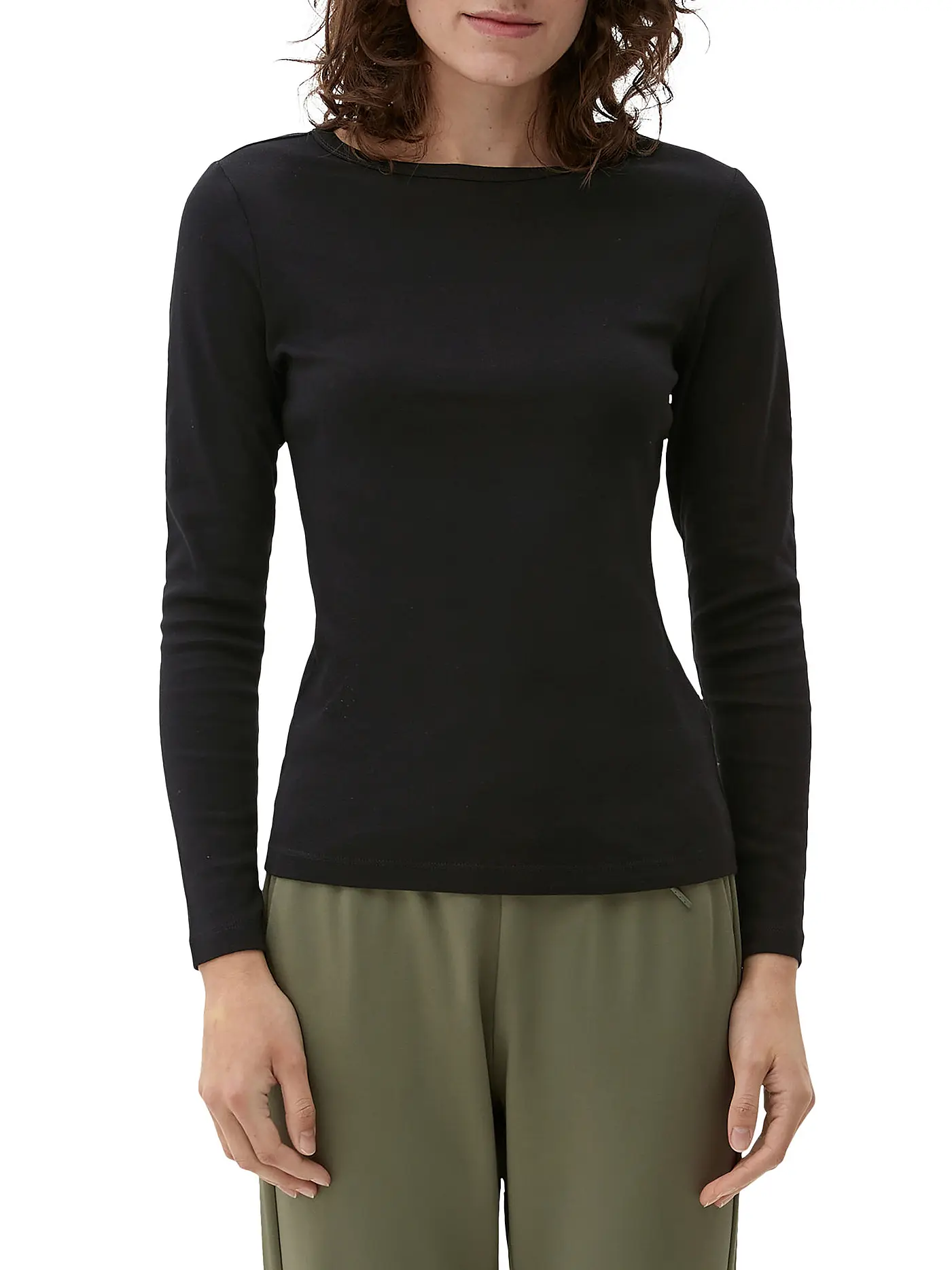 S.OLIVER | Langarmshirt | schwarz