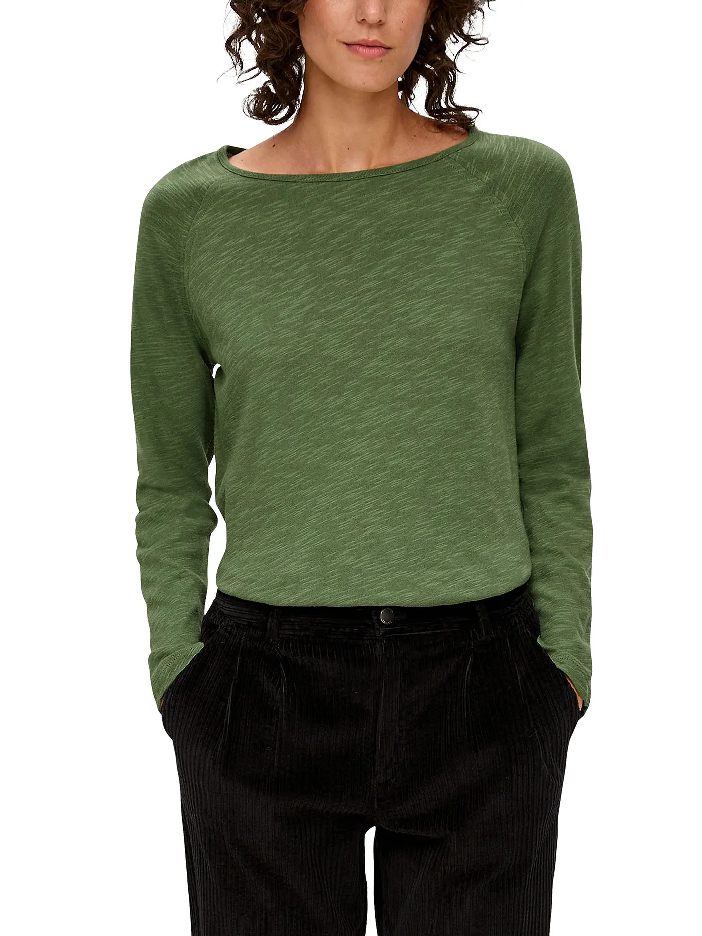 S.OLIVER | Langarmshirt | grün