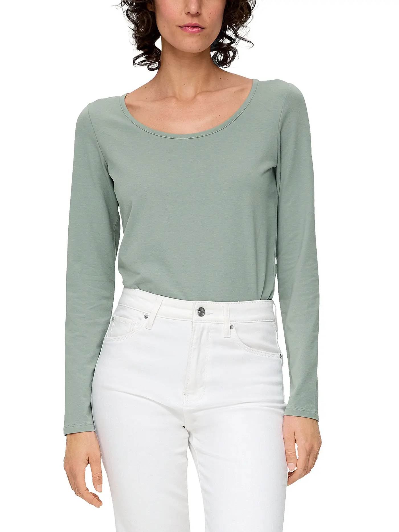 S.OLIVER | Langarmshirt | hellgrün