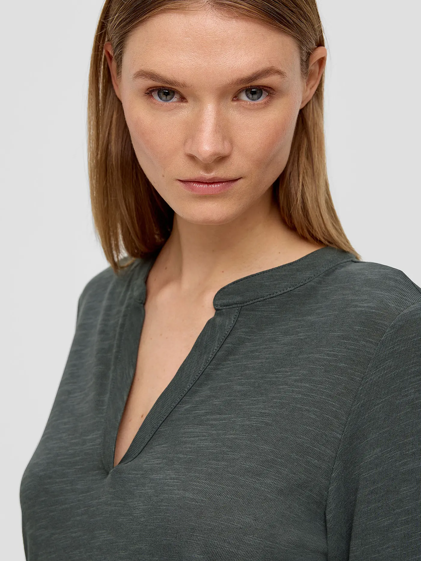 S.OLIVER | Langarmshirt | dunkelgrün
