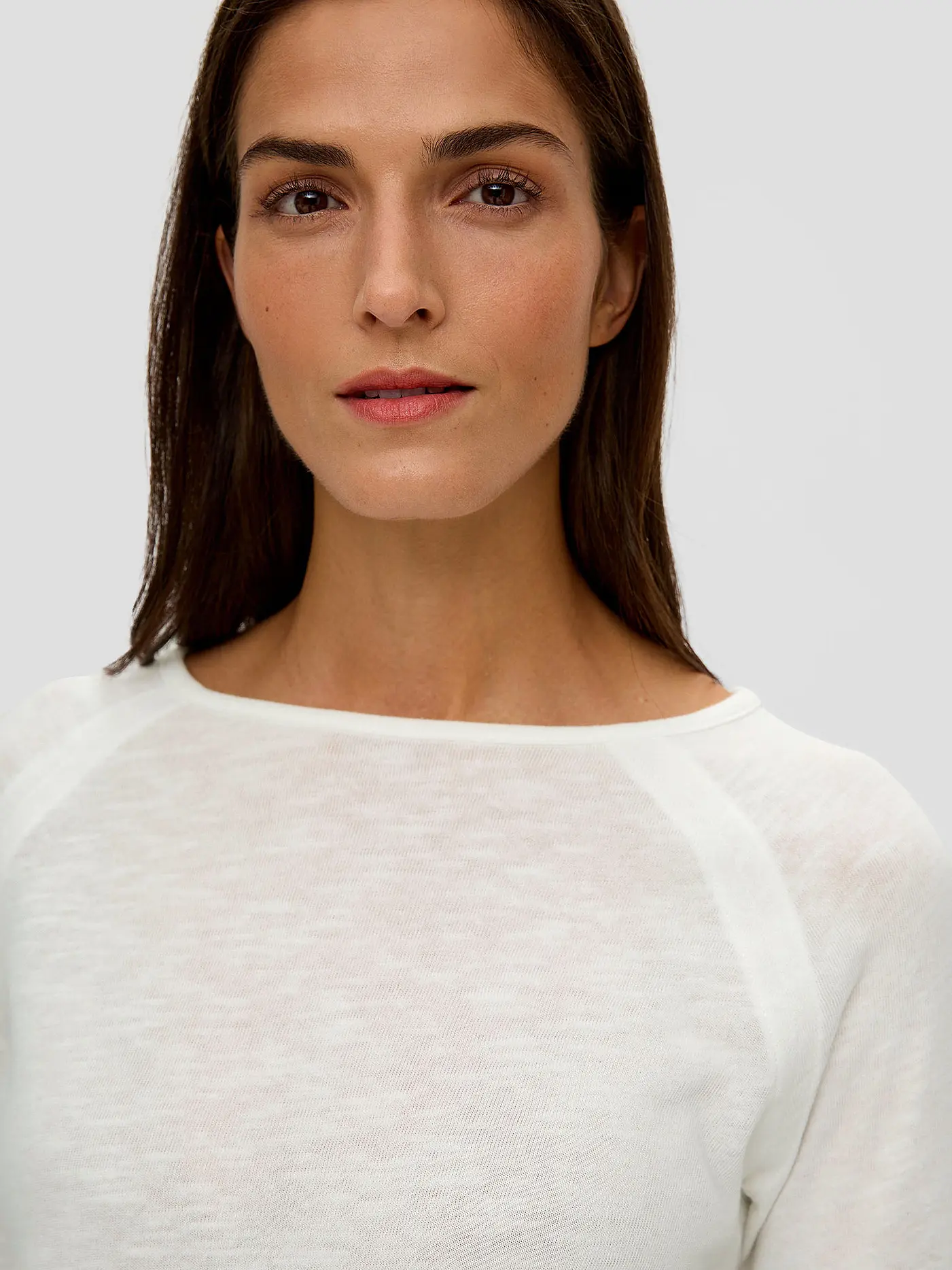 S.OLIVER | Langarmshirt | weiss