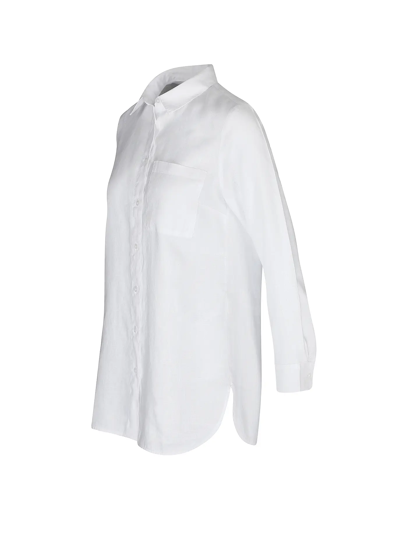 S.OLIVER | Leinenbluse | weiss
