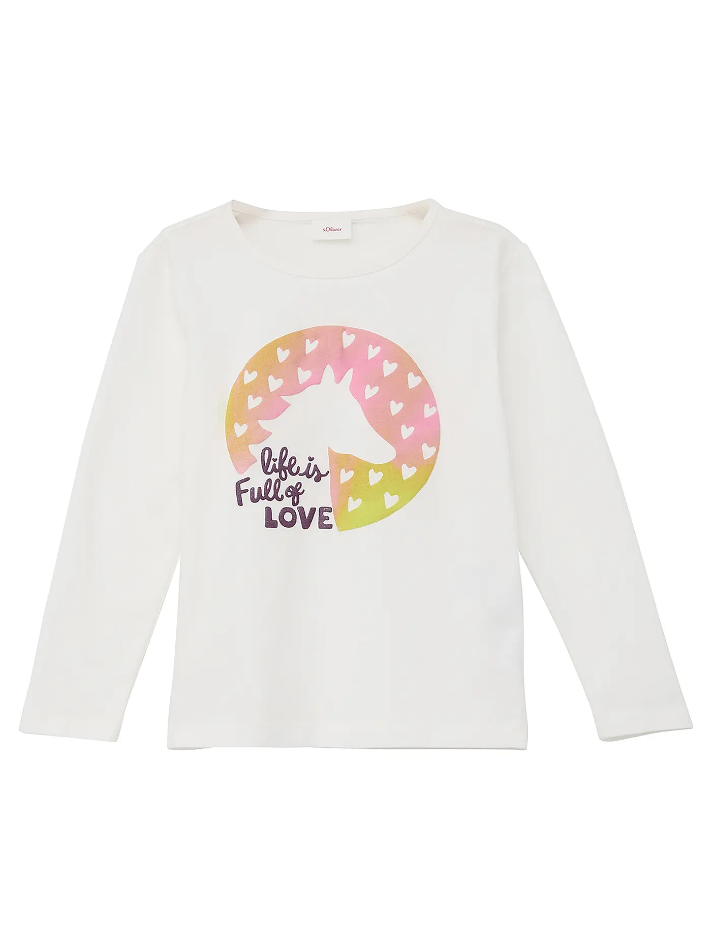 S.OLIVER | Mädchen Langarmshirt | weiss