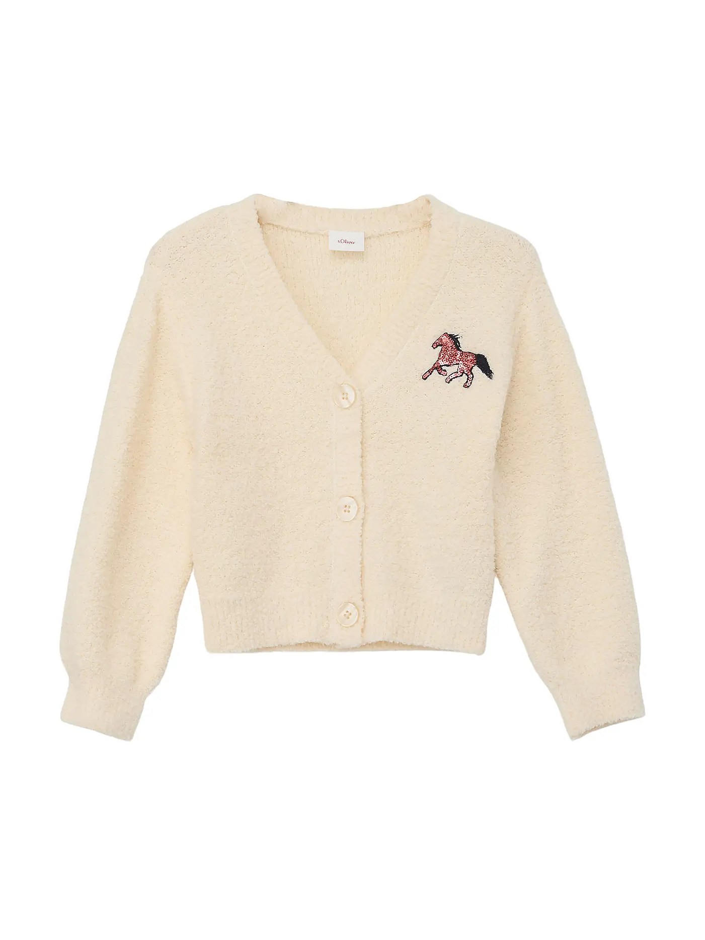S.OLIVER | Mädchen Strickjacke | creme
