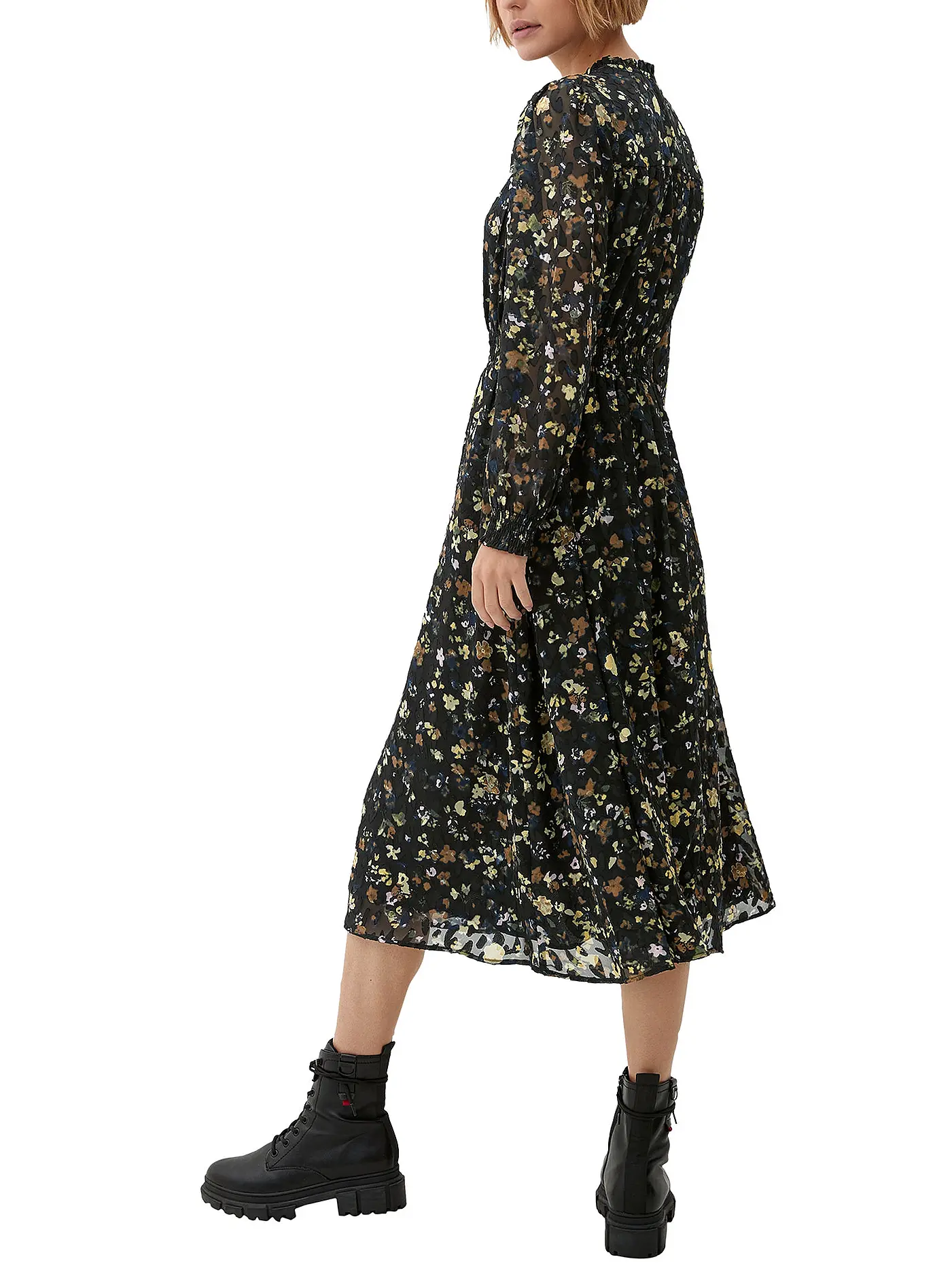 S.OLIVER | Midikleid | grau