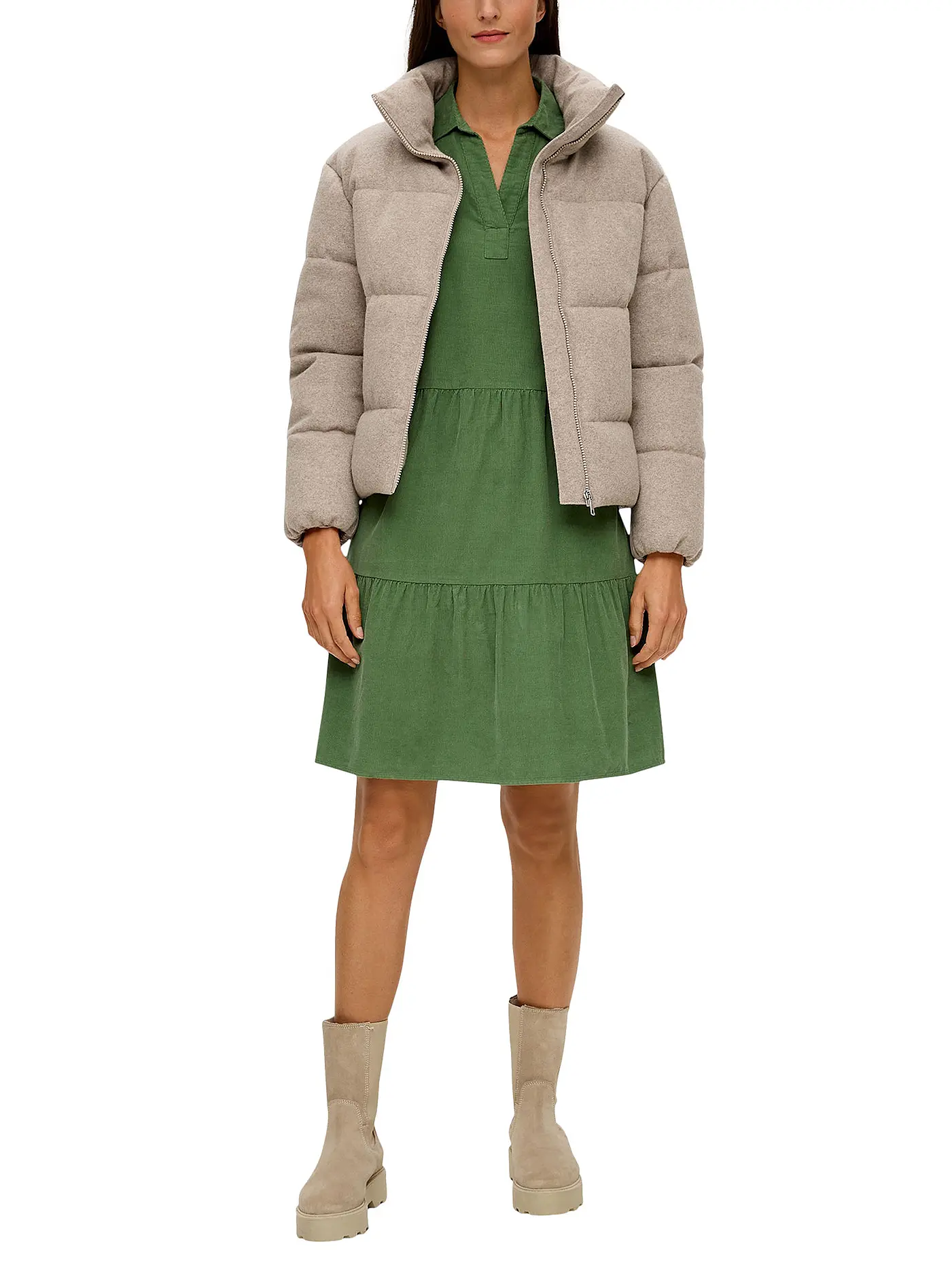 S.OLIVER | Minikleid | grün