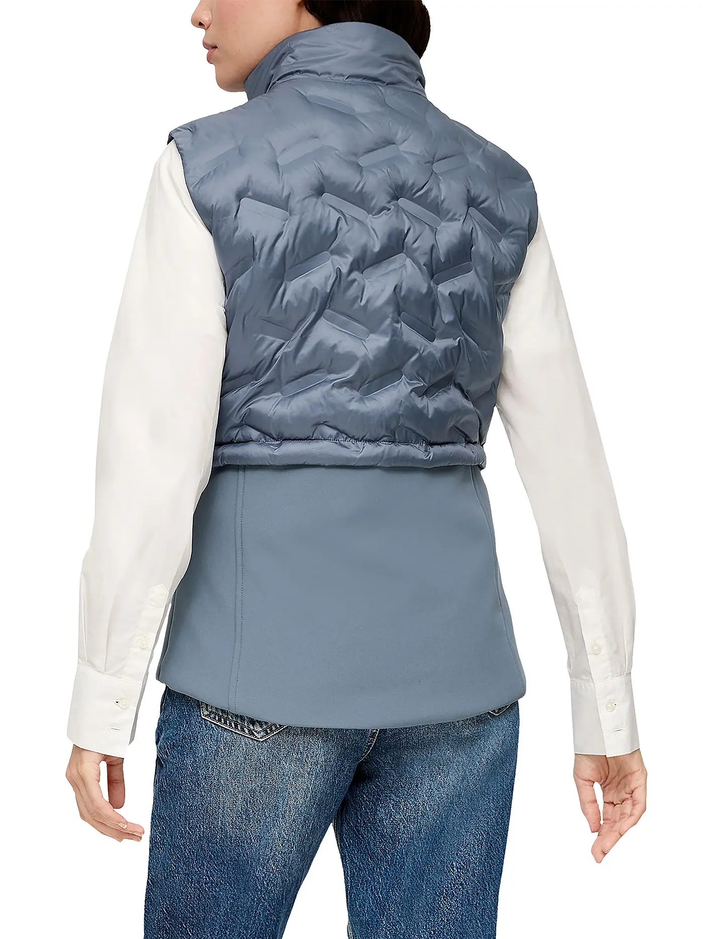 S.OLIVER | Steppgilet | grau