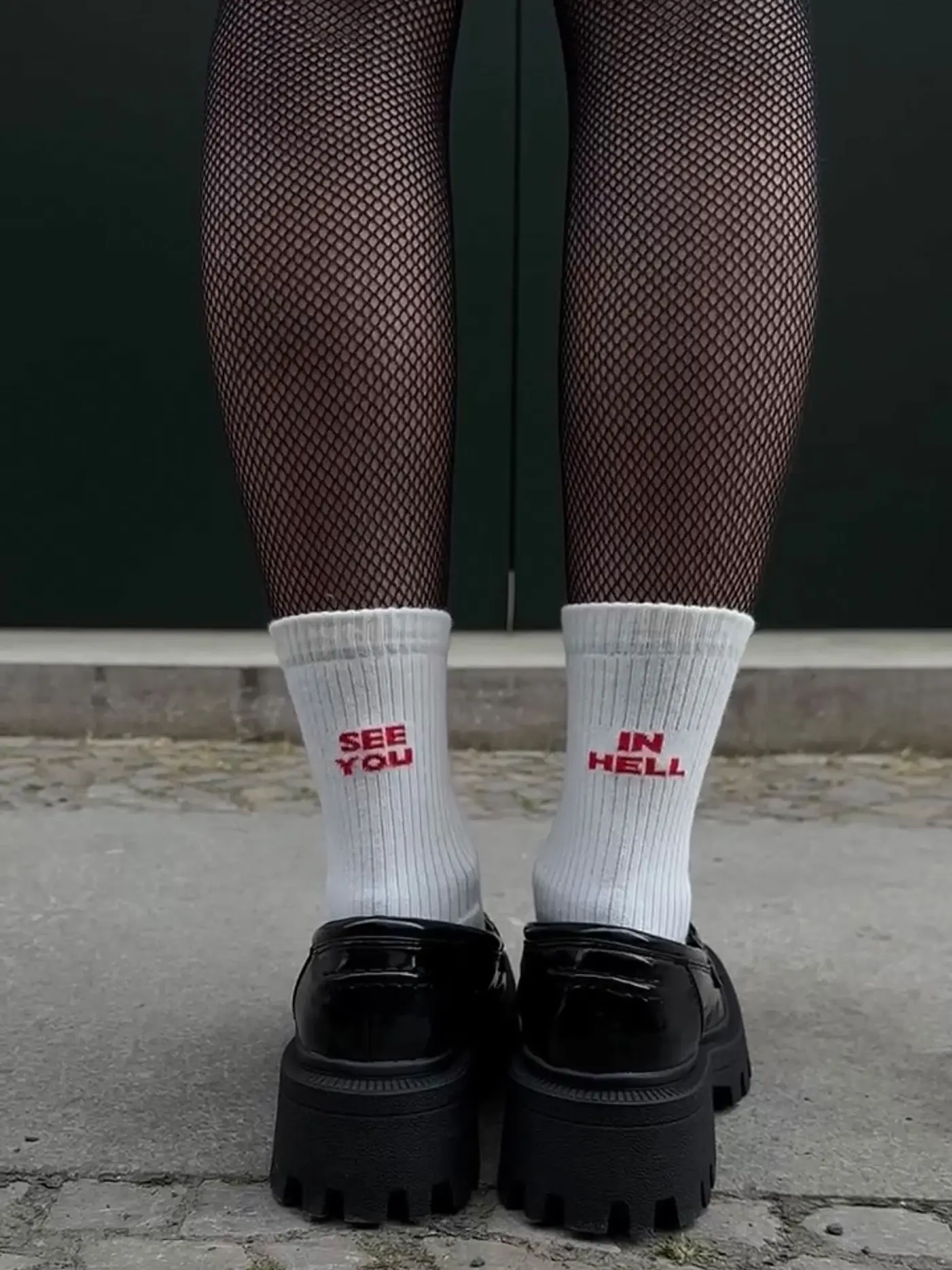 SAINT SASS | Strumpfhose SEE YOU IN HELL 40 schwarz | schwarz