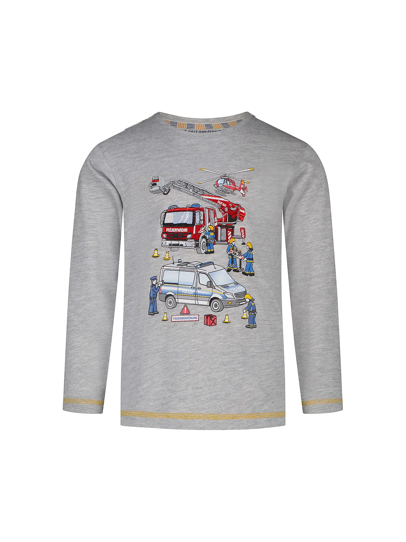 SALT AND PEPPER | Jungen Langarmshirt CHALLENGE | hellgrau