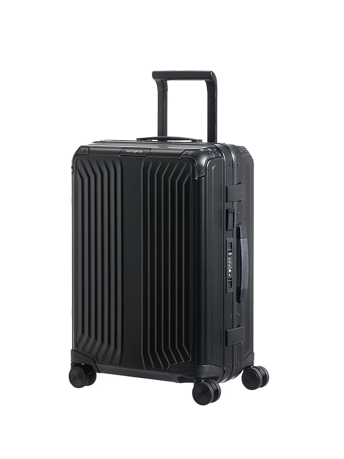 SAMSONITE | Trolley Lite-Box Alu™ 55cm Gradient  Lime | schwarz