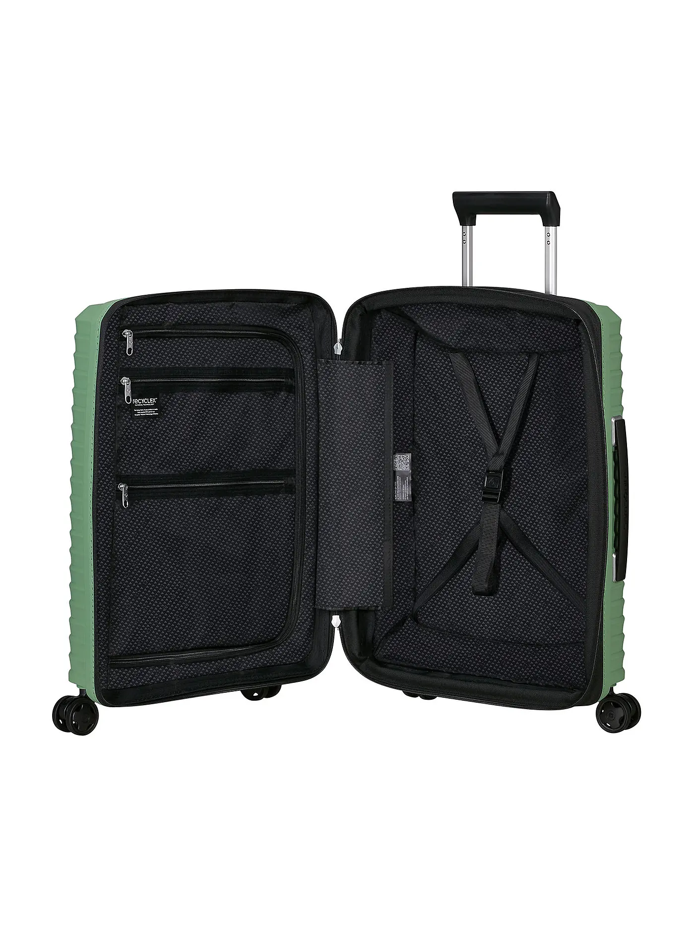 SAMSONITE | Trolley  UPSCAPE SPINNER 55cm erweiterbar stone green  | grün