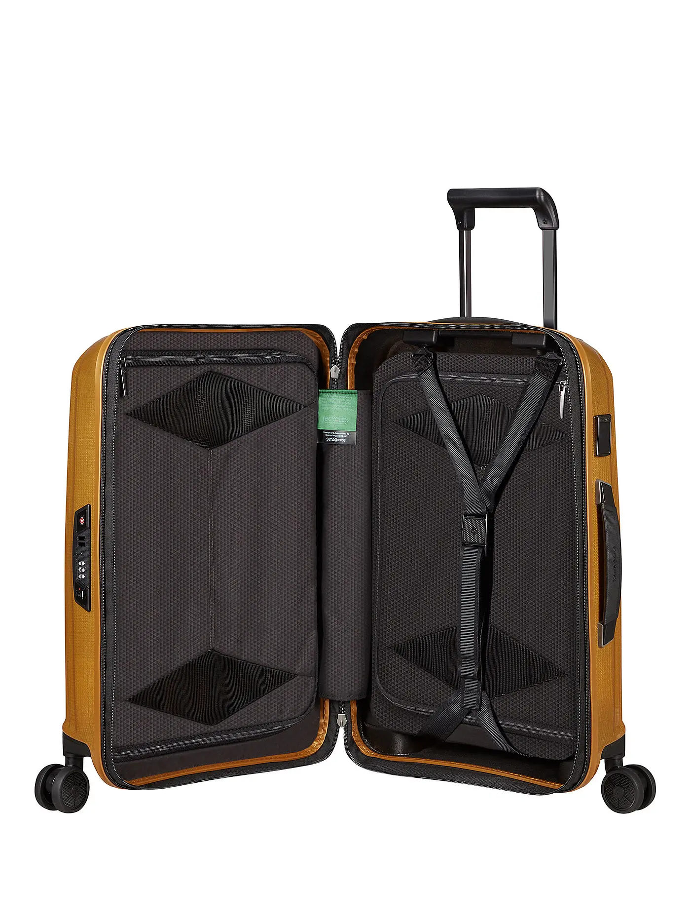 SAMSONITE | Trolley 55cm erweiterbar MAJOR-LITE SPINNER saffron yellow | gold
