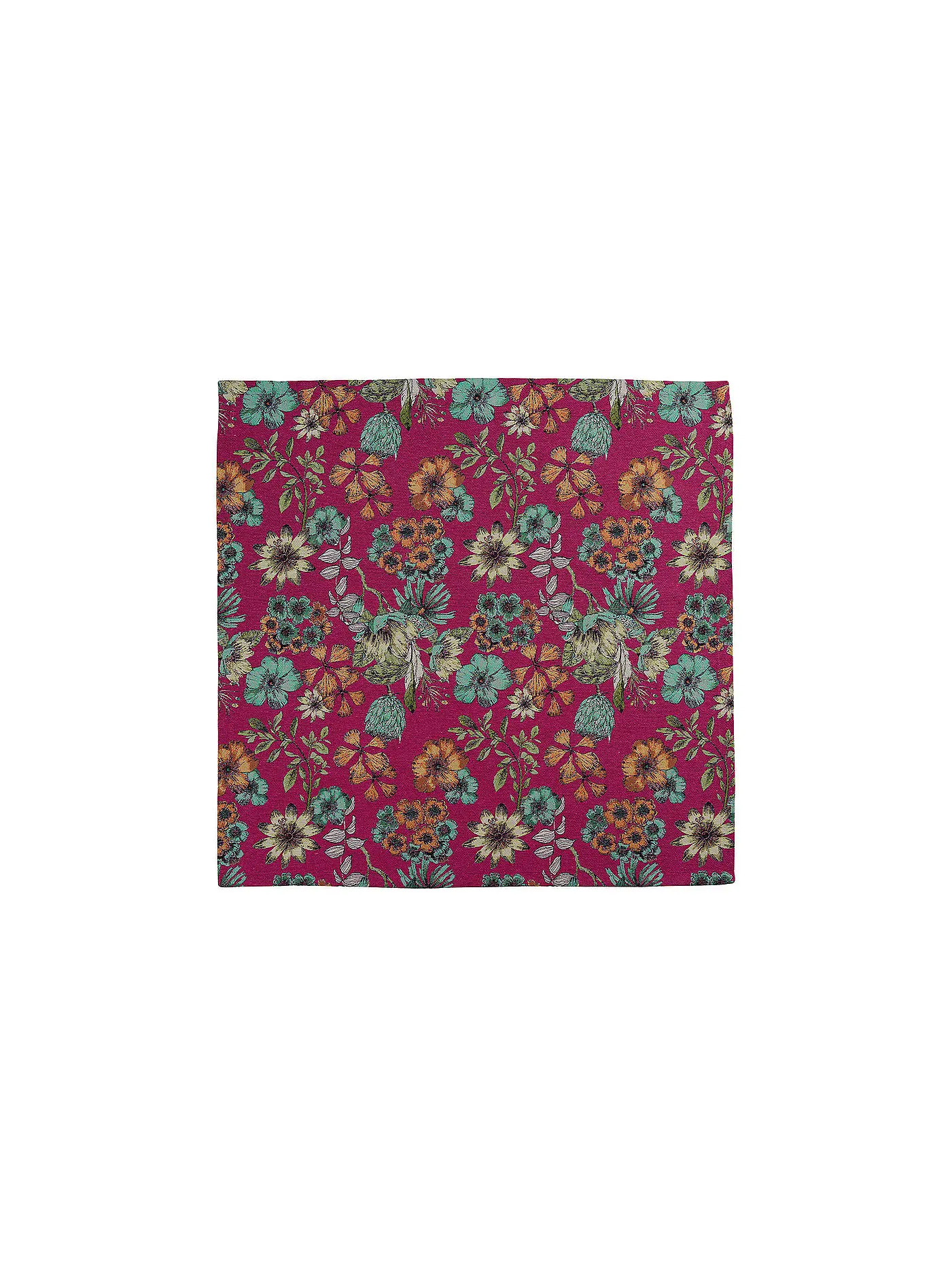SANDER | Mitteldecke 85x85cm Lorena Fuchsia | koralle