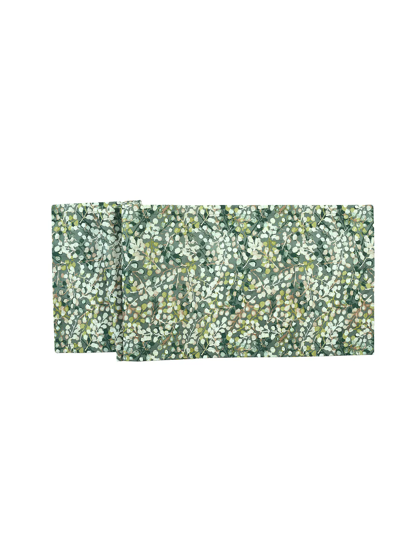SANDER | Tischläufer 40x150cm Livorno Jade | dunkelgrün