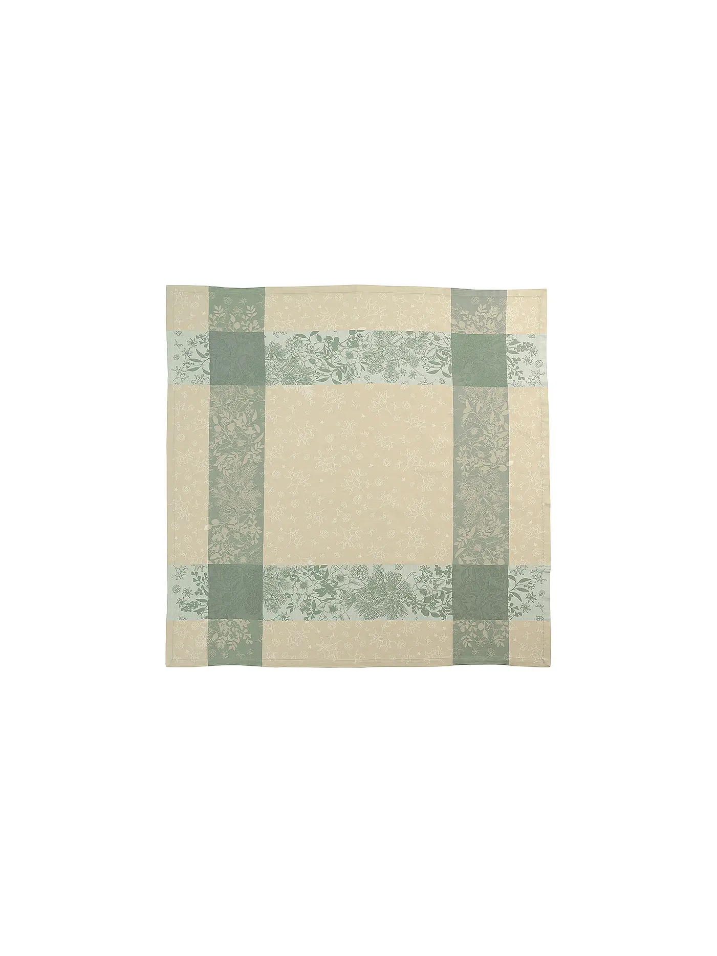 SANDER | Weihnachts Tischdecke 100x100cm Blanche Sand | creme