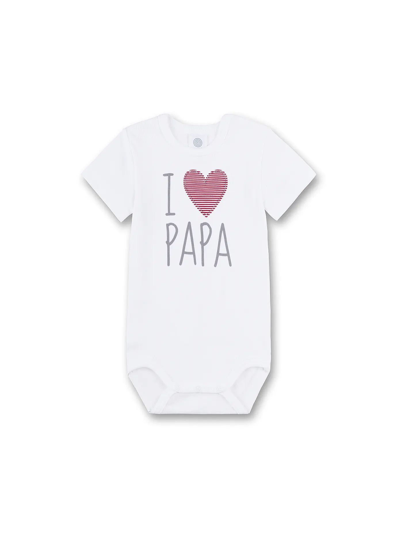 SANETTA | Baby Body "I love Papa" | weiss
