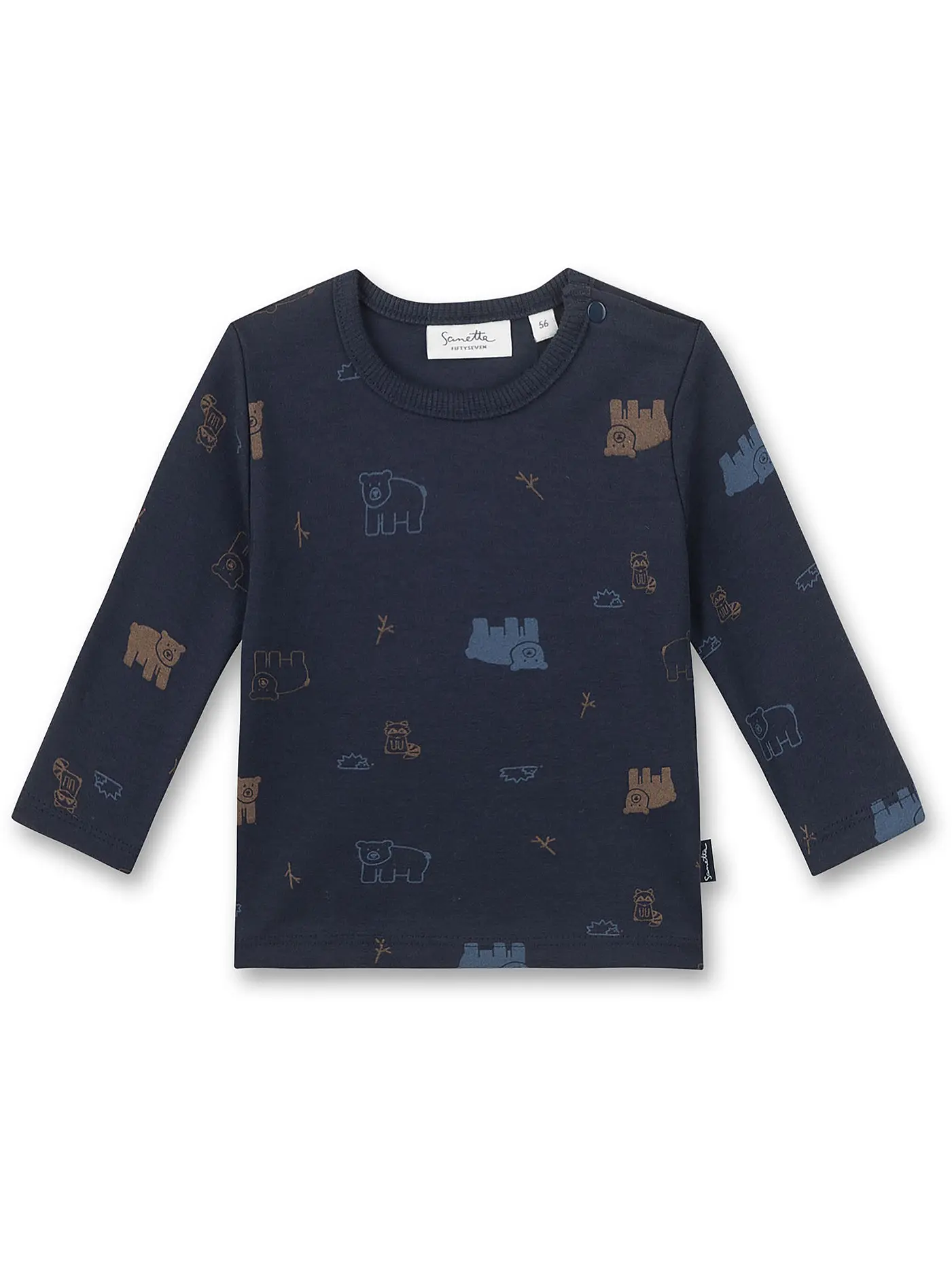 SANETTA | Baby Langarmshirt  | dunkelblau
