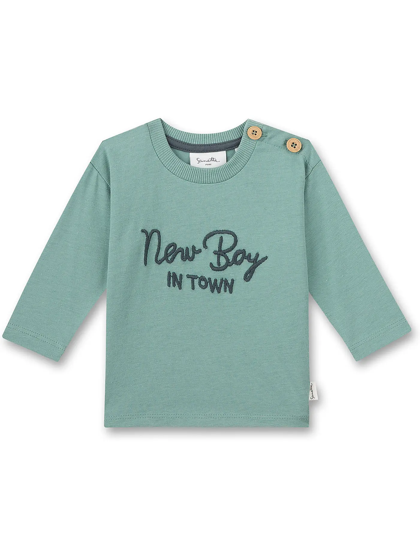 SANETTA | Baby Langarmshirt  | mint