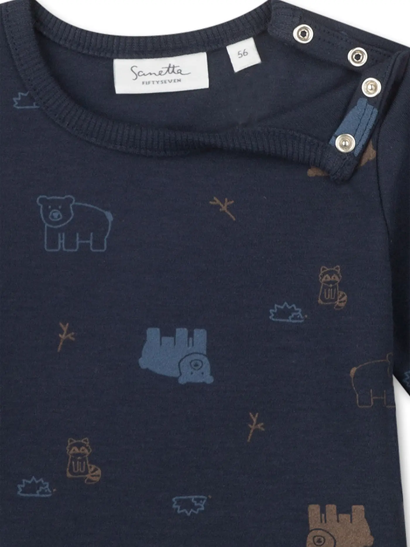 SANETTA | Baby Langarmshirt  | dunkelblau