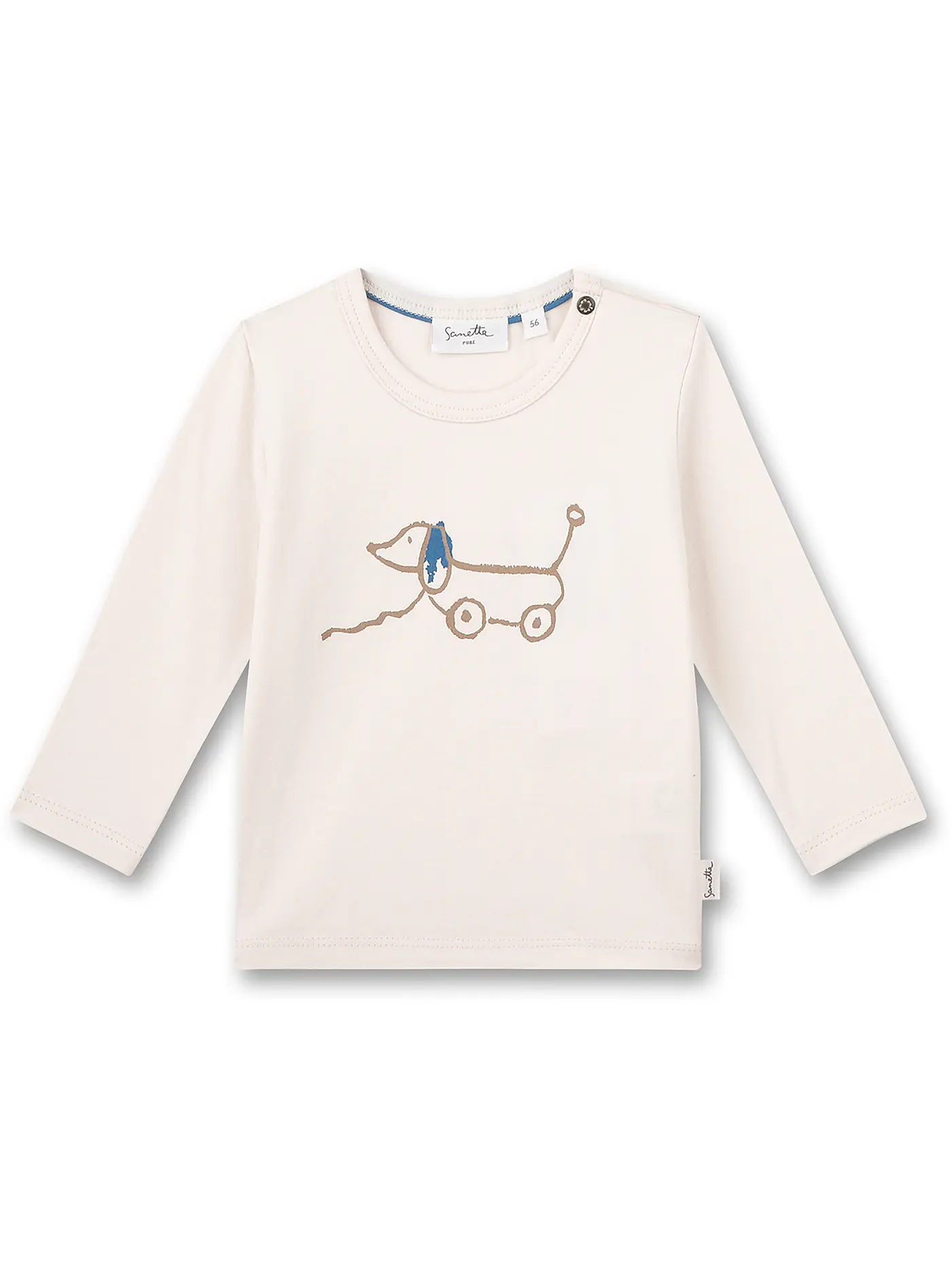 SANETTA | Baby Langarmshirt | weiss