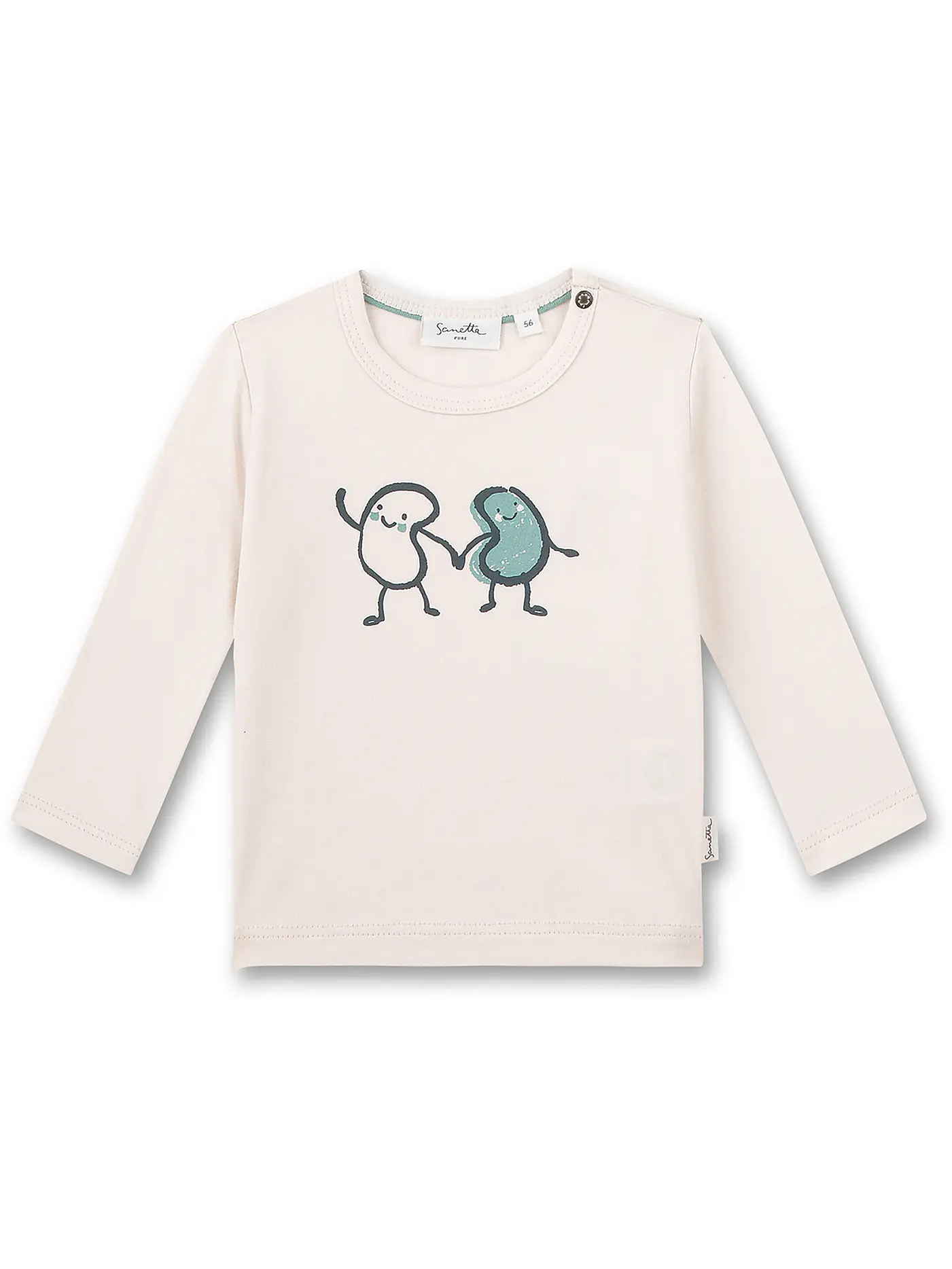 SANETTA | Baby Langarmshirt | weiss