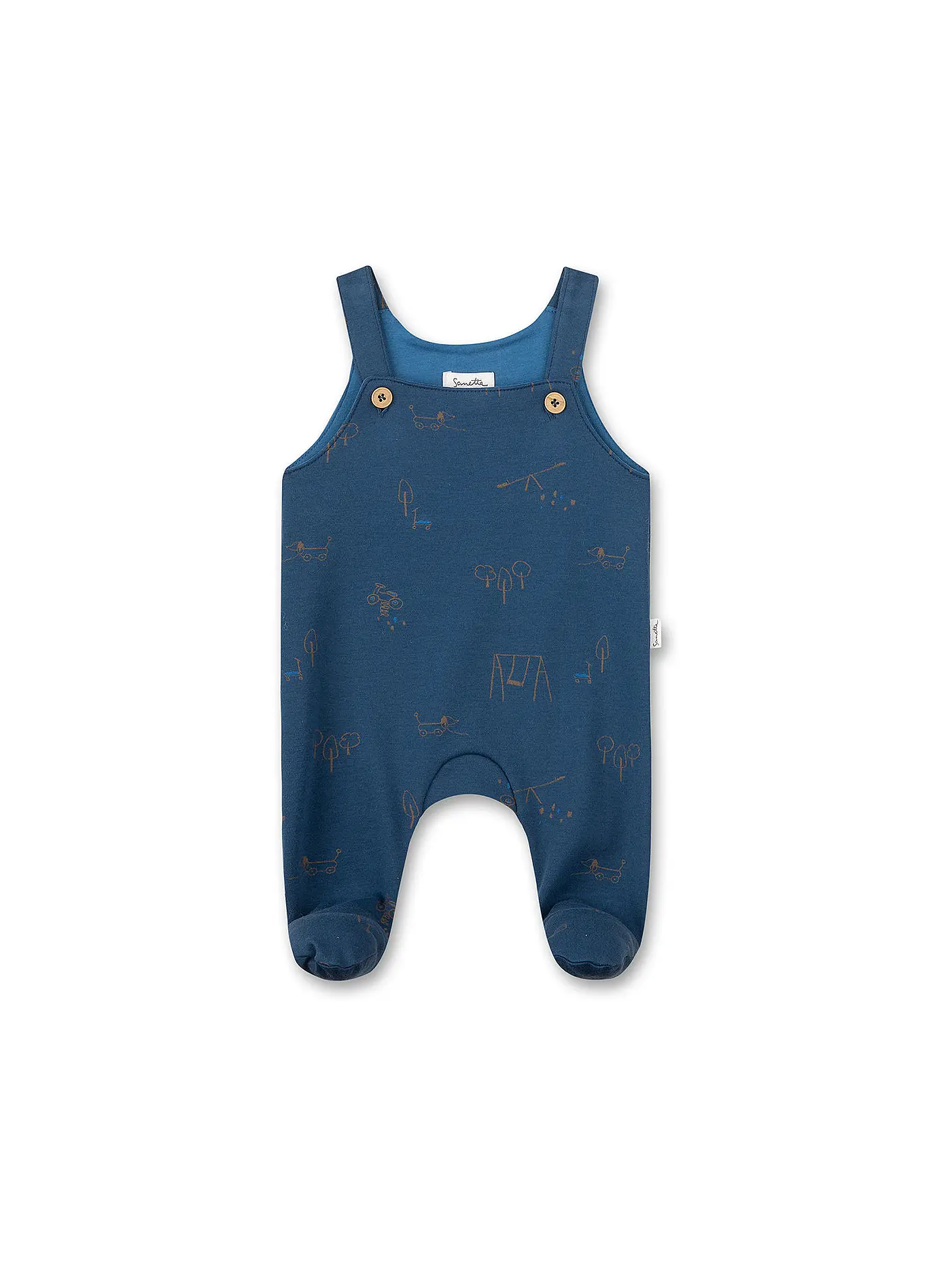 SANETTA | Baby Strampler | dunkelblau