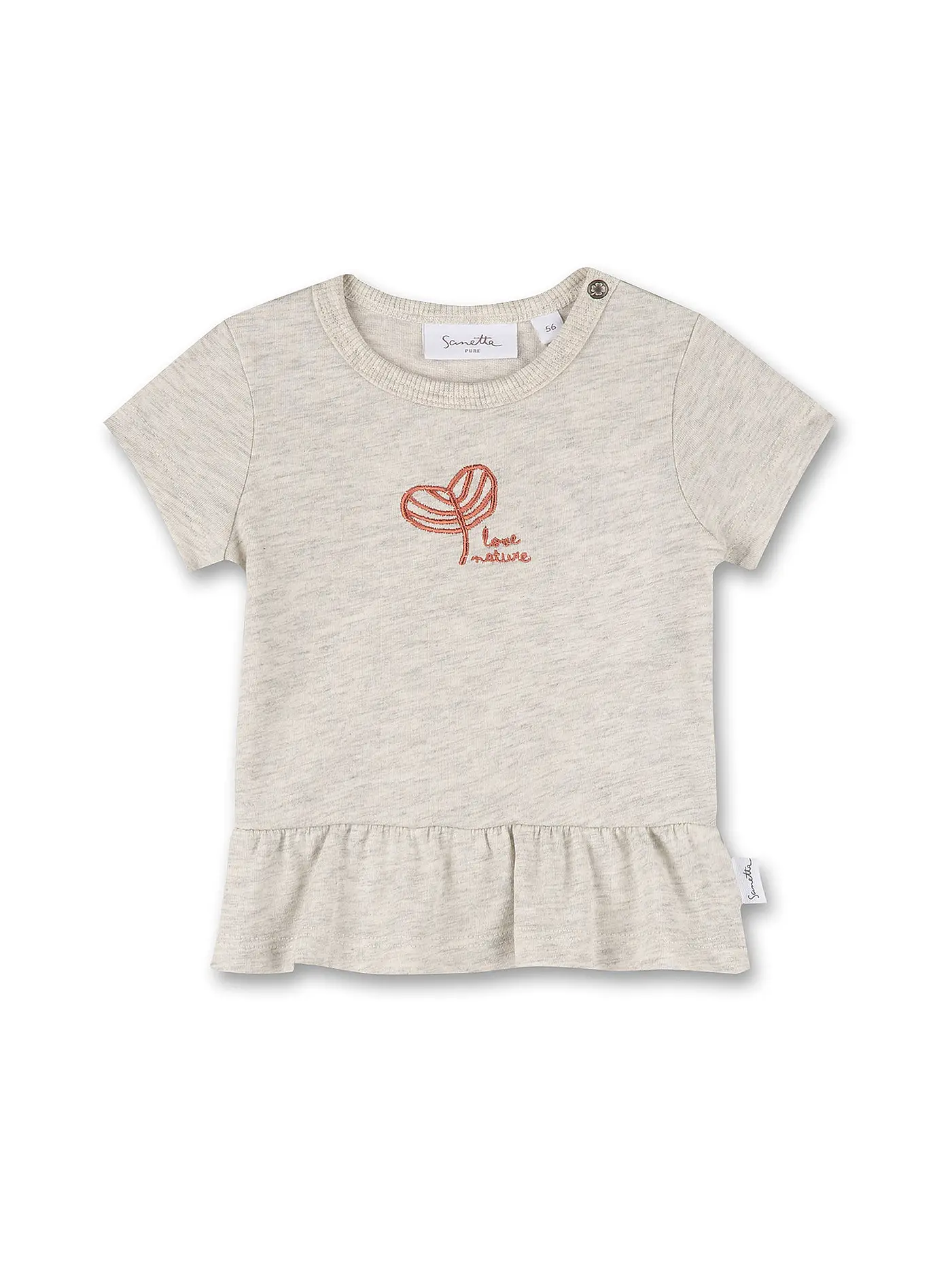 SANETTA | Baby T-Shirt  | hellgrau